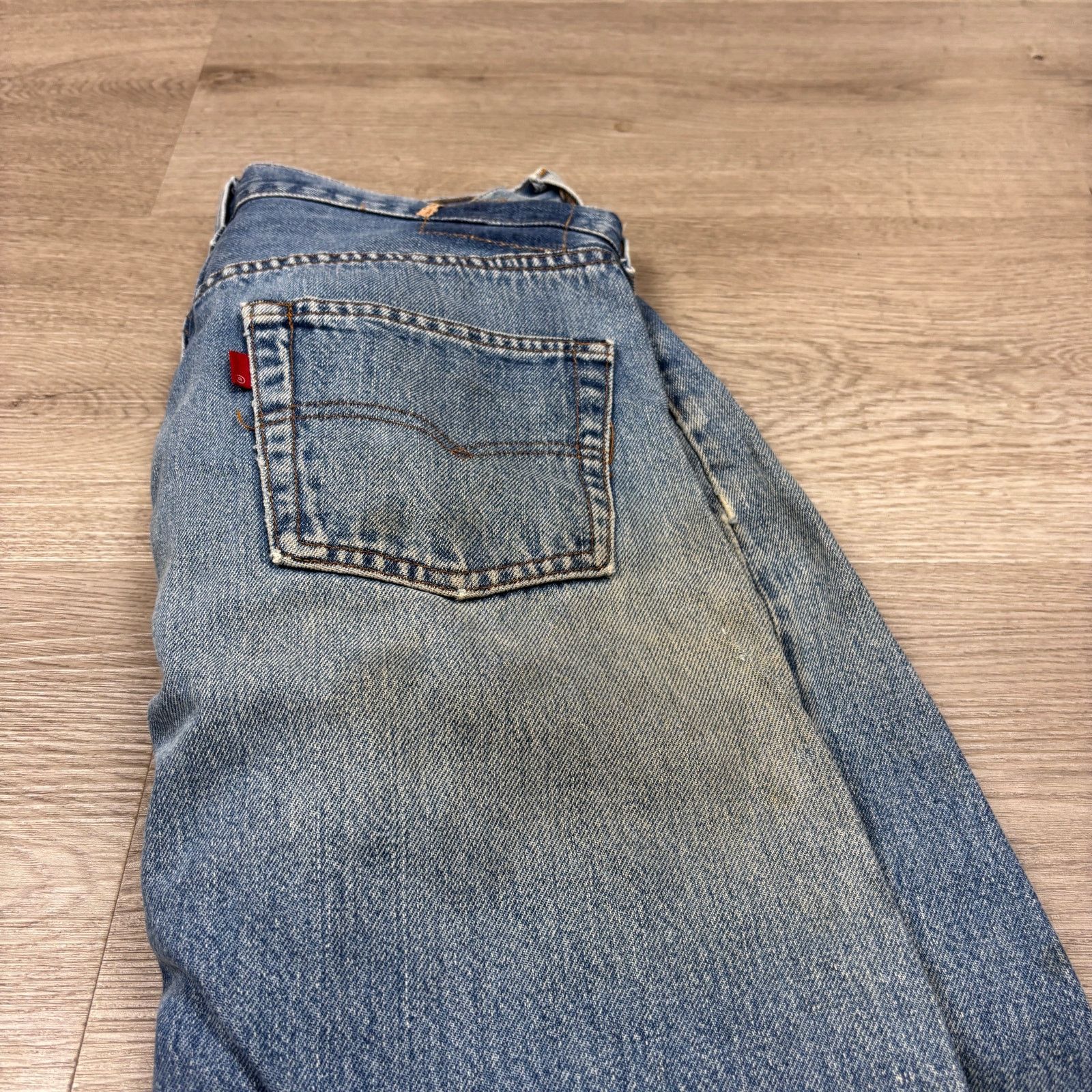 Levi's × Vintage Vintage 80s Levi's 501 Selvedge Denim Redline Jeans 30x30 Size US 30 / EU 46 - 13 Thumbnail