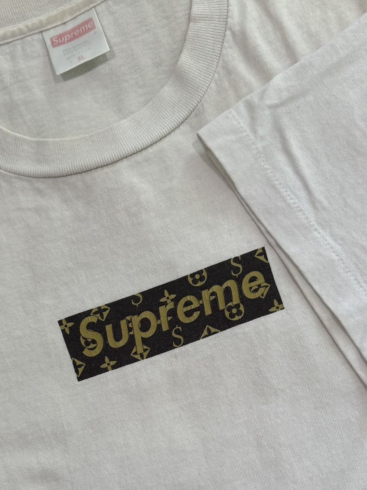 Supreme Supreme LV Monogram Box Logo Tee 2000 Size US XL / EU 56 / 4 - 3 Thumbnail