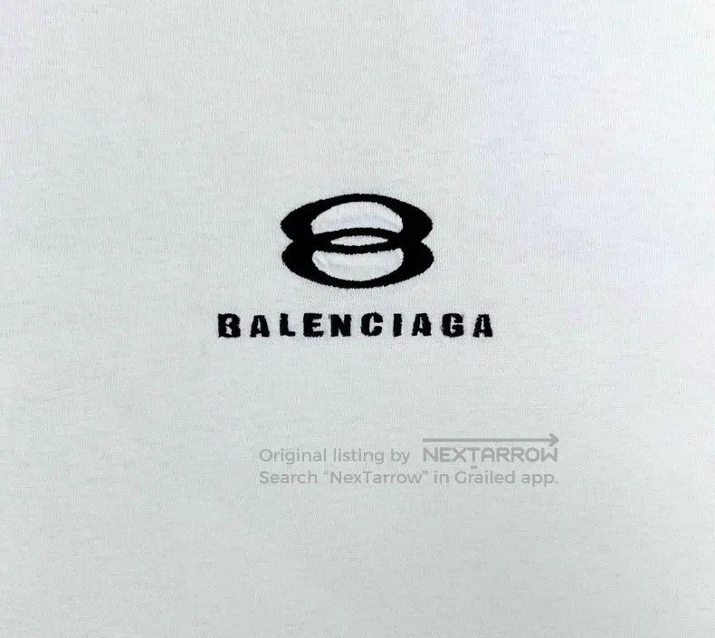 Balenciaga Balenciaga Black and white striped embroidered double-ring Size US XL / EU 56 / 4 - 5 Thumbnail