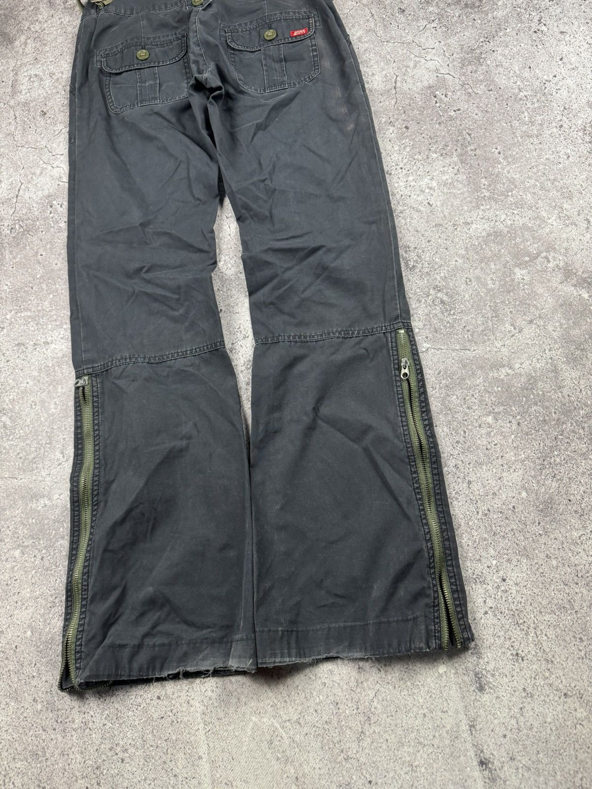 Miss Sixty Miss Sixty Vintage Y2K Flared Cargo Front Pockets Pants fade Size 29" - 11 Thumbnail