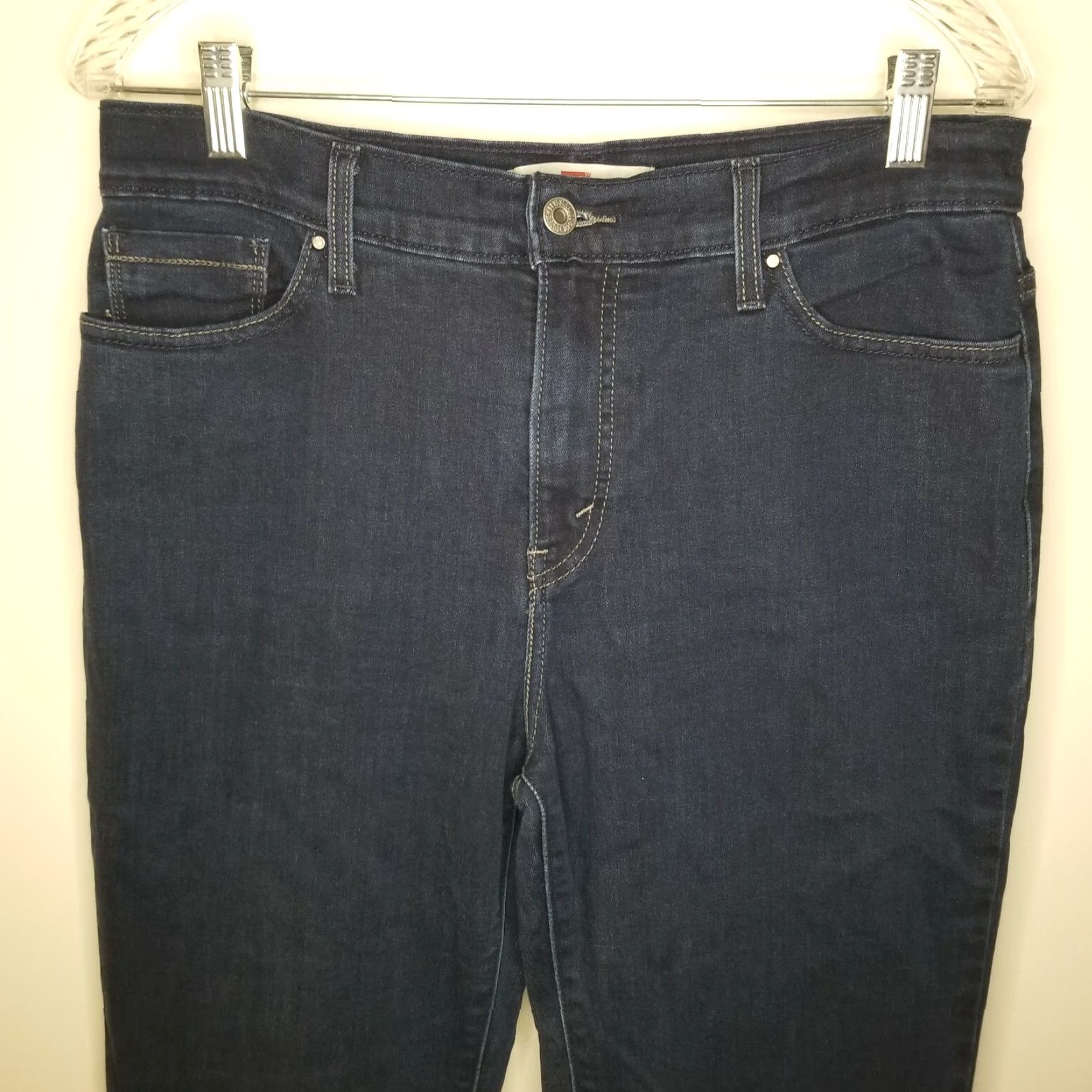 Levi's Levi 512 Womens Slimming Bootcut Jeans Size 14M Blue Size 32" / US 10 / IT 46 - 2 Thumbnail