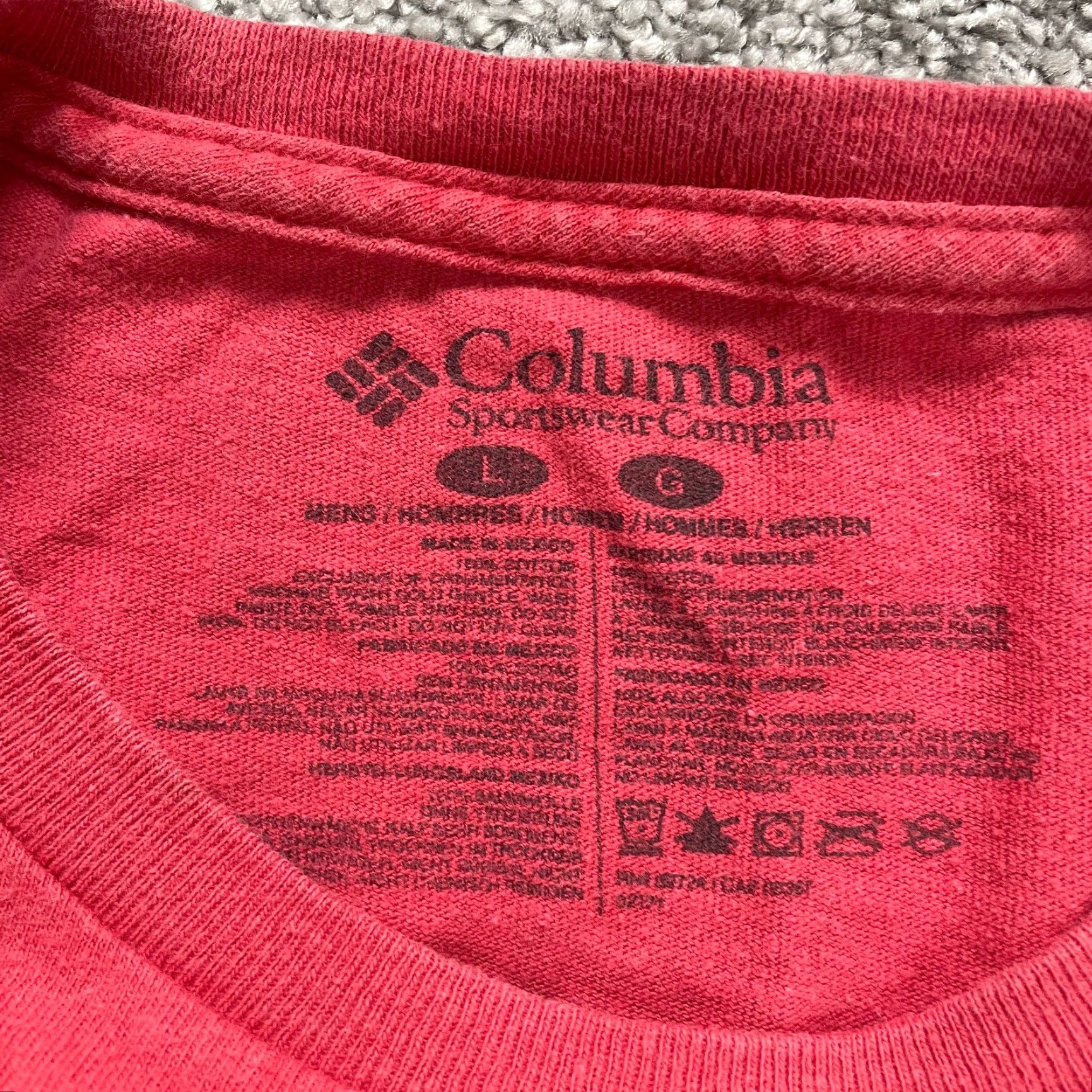 Vintage Columbia PFG Shirt Mens Large Red Crew Neck Long Sleeve Outdoor Fishing Top Breathable Cotton Knit Logo Size US L / EU 52-54 / 3 - 5 Thumbnail