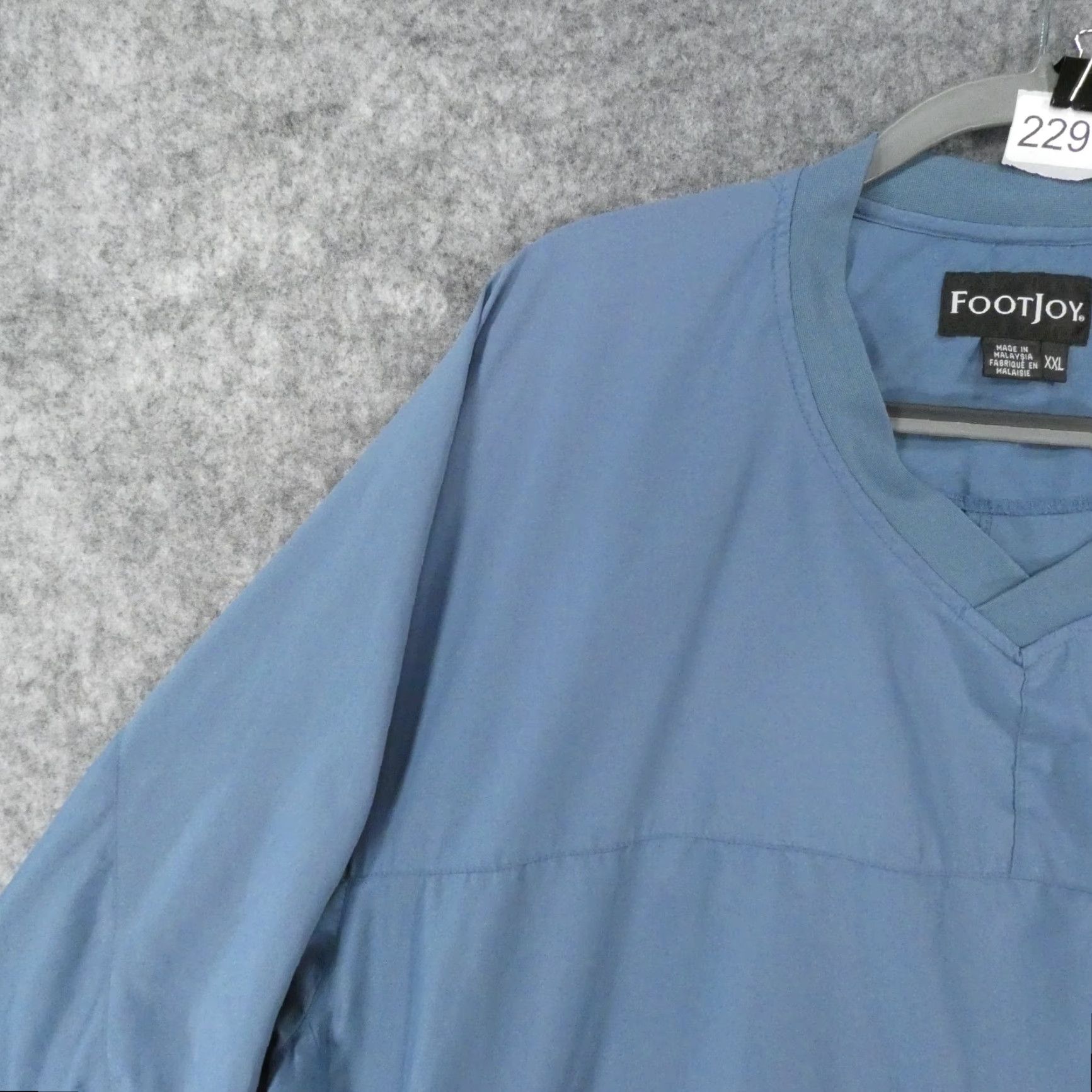 Footjoy FootJoy Windbreaker Pullover Mens XXL Long Sleeve Blue Golf Casual Jacket Size US XXL / EU 58 / 5 - 3 Thumbnail