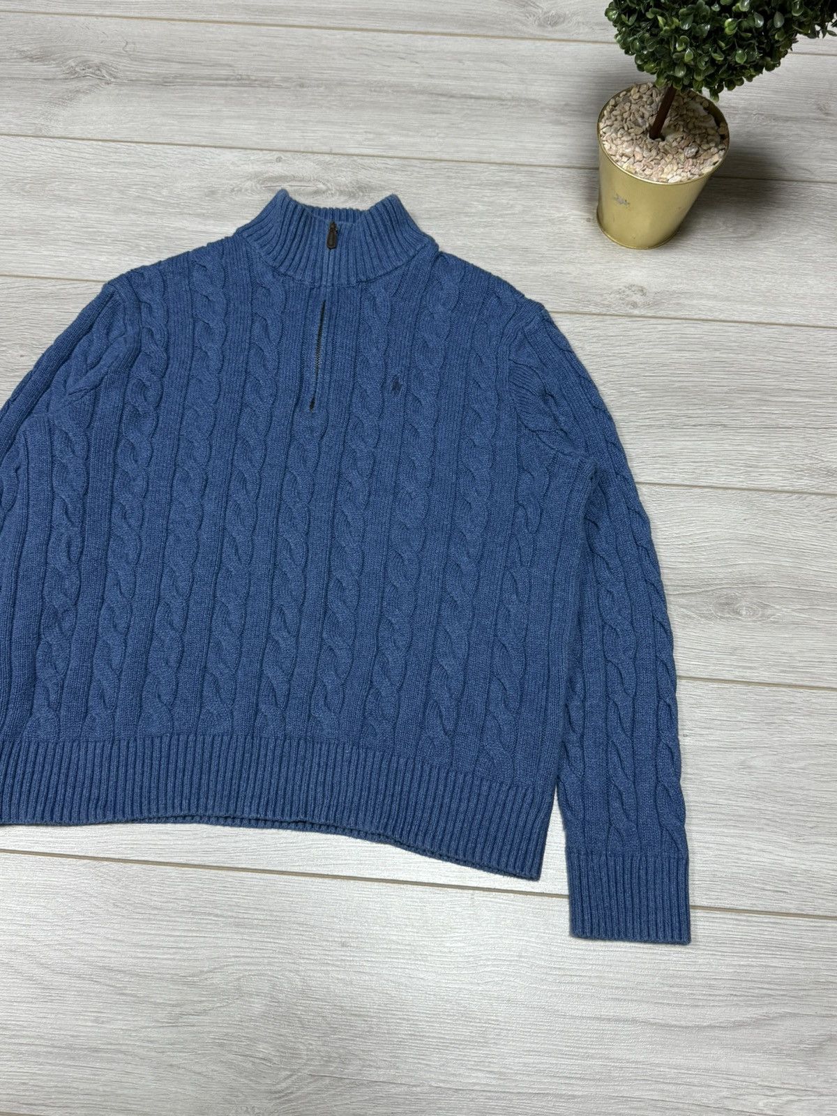 Polo Ralph Lauren Polo Ralph Lauren 1/4 zip sweater woven Size US L / EU 52-54 / 3 - 5 Thumbnail