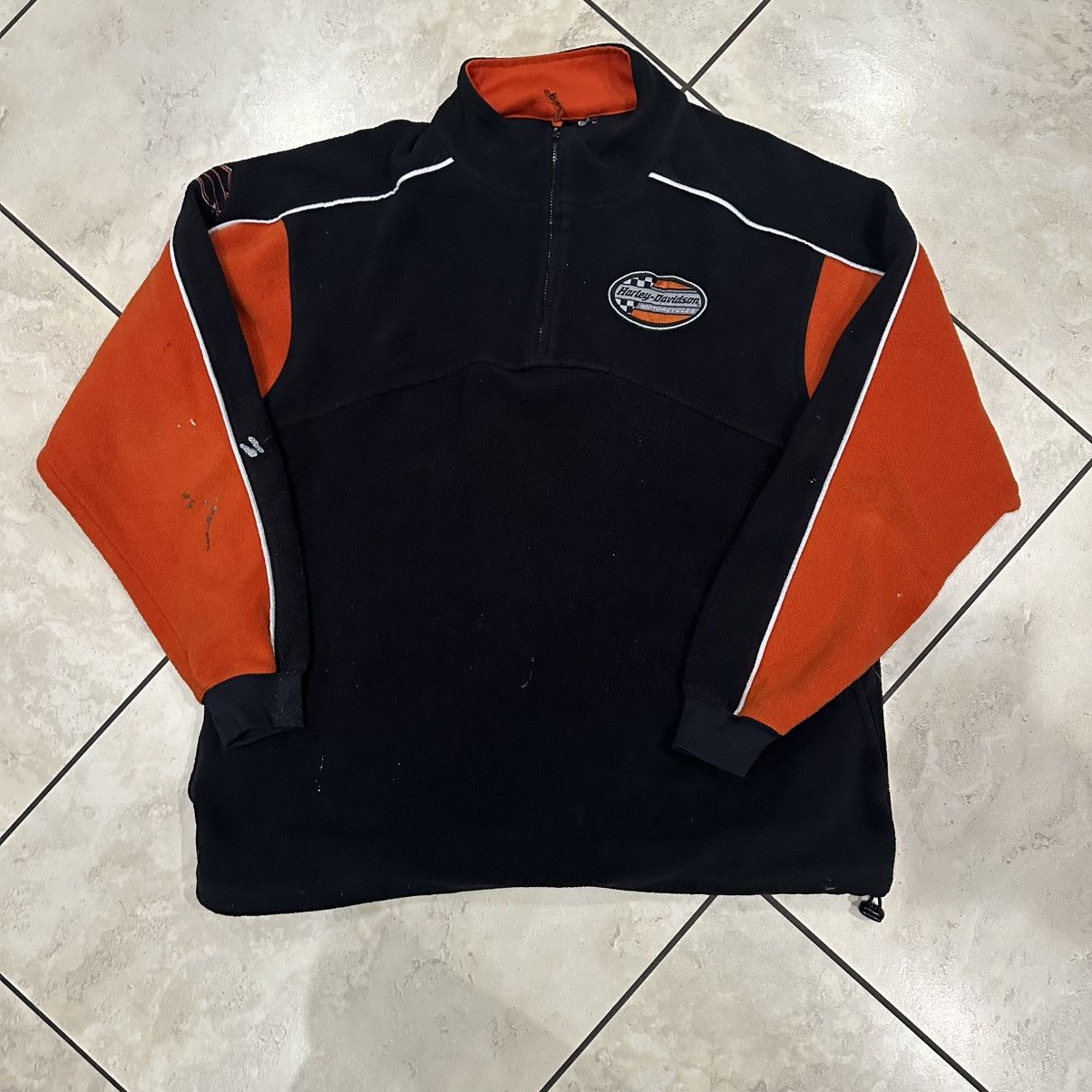 Harley Davidson Vintage Harley Davidson Fleece Quarter Zip Size US XL / EU 56 / 4 - 1 Thumbnail