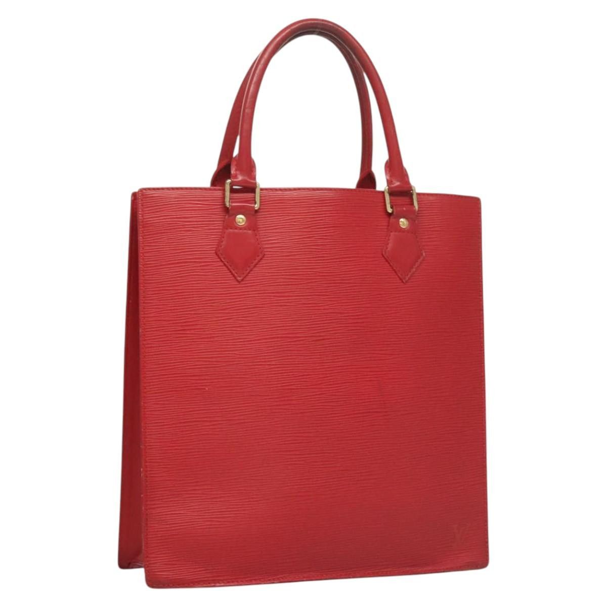 Louis Vuitton LOUIS VUITTON Epi Sac Plat PM Hand Bag Red M5274e M5274e Size ONE SIZE - 1 Thumbnail
