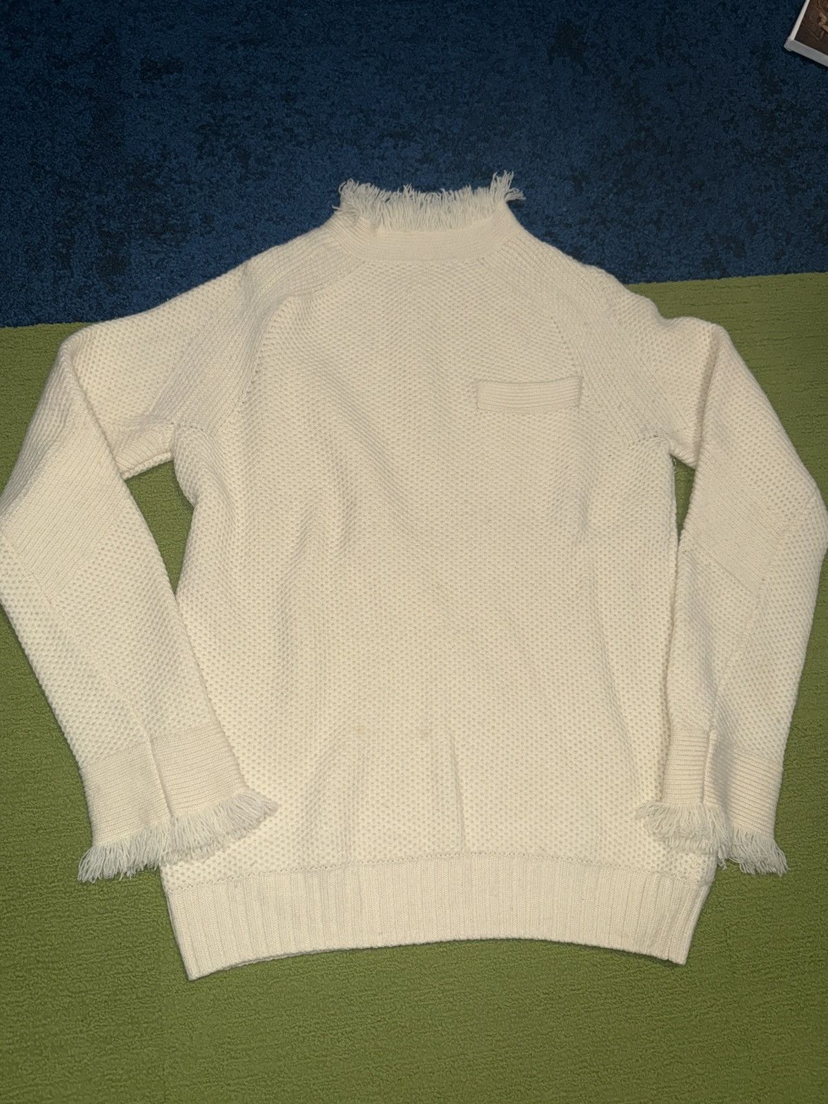 Sacai Creme Sacai Knitwear sweater Size US M / EU 48-50 / 2 - 4 Thumbnail