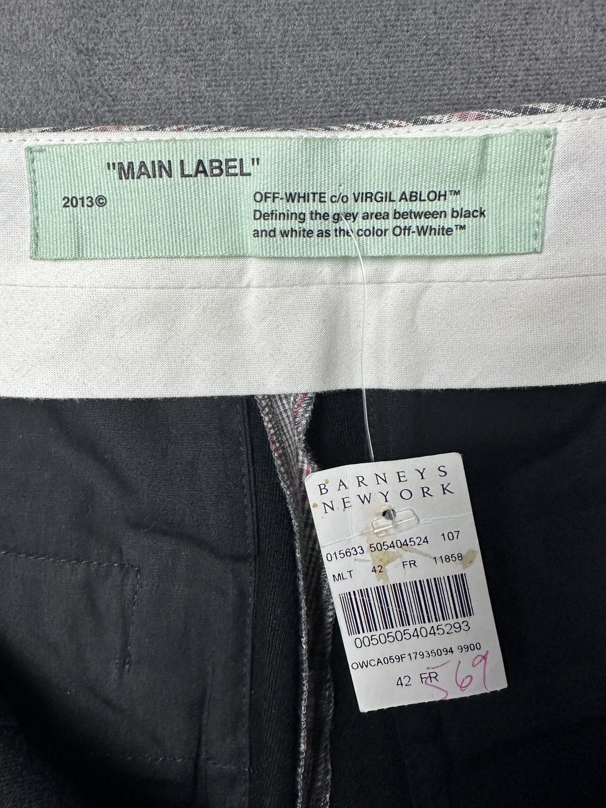 Off-White Off White by Virgil Abloh Charlie B Glen Plaid Flare Pants Size 30" / US 8 / IT 44 - 3 Thumbnail