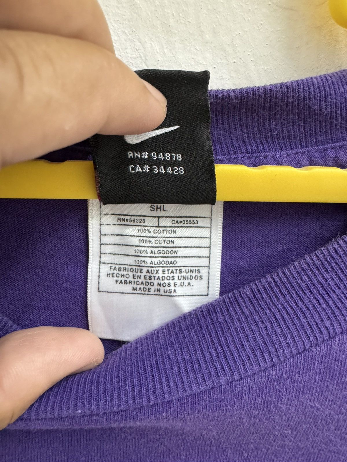 Nike Vtg 90s Nike Shaquille O’Neal Shaq Lakers Cartoon NBA Tshirt Size US L / EU 52-54 / 3 - 5 Thumbnail