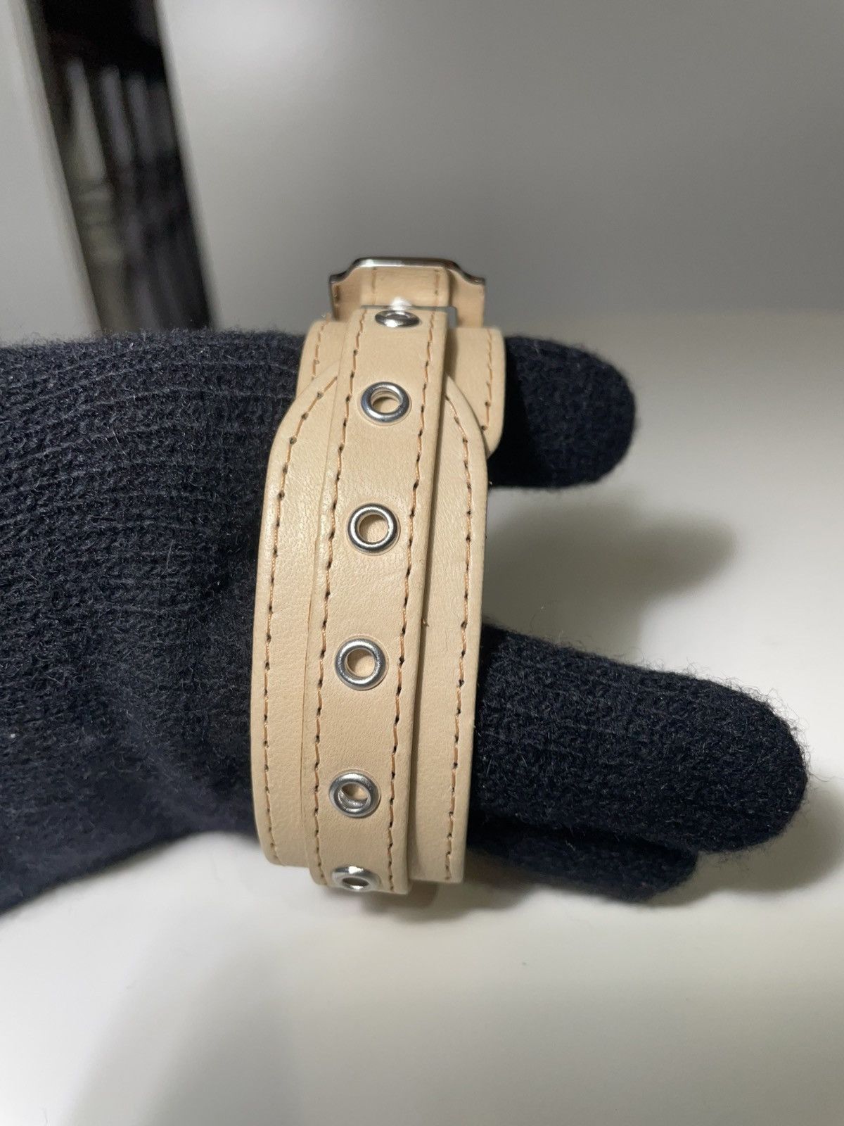 Dior Rare Dior by John Galliano Leather Choker Necklace Size ONE SIZE - 3 Thumbnail