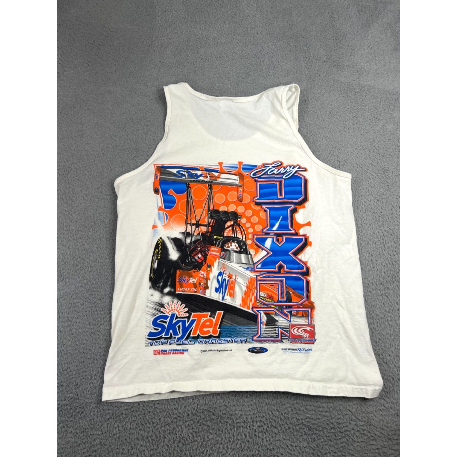 Gildan Vintage Top Fuel Dragster Tank Top Mens Large Larry Dixon Racing Size US L / EU 52-54 / 3 - 6 Thumbnail