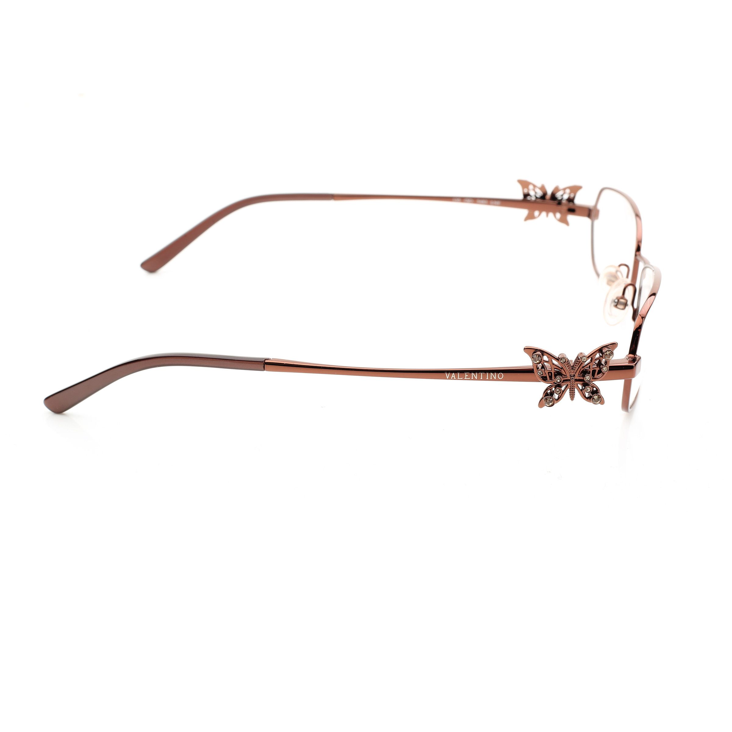 Valentino Valentino '90s Brass Crystal Butterfly Detail Glasses Size ONE SIZE - 2 Thumbnail