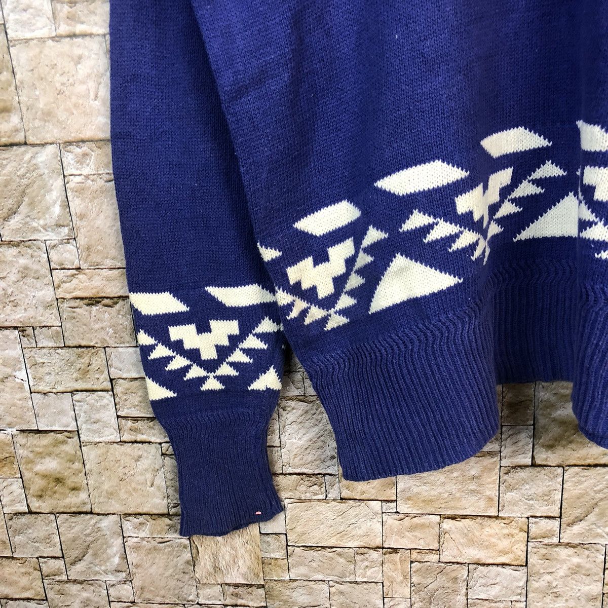 Japanese Brand Azul Purple navajo Knitwear sweatshirt #A1062 Size US L / EU 52-54 / 3 - 7 Thumbnail