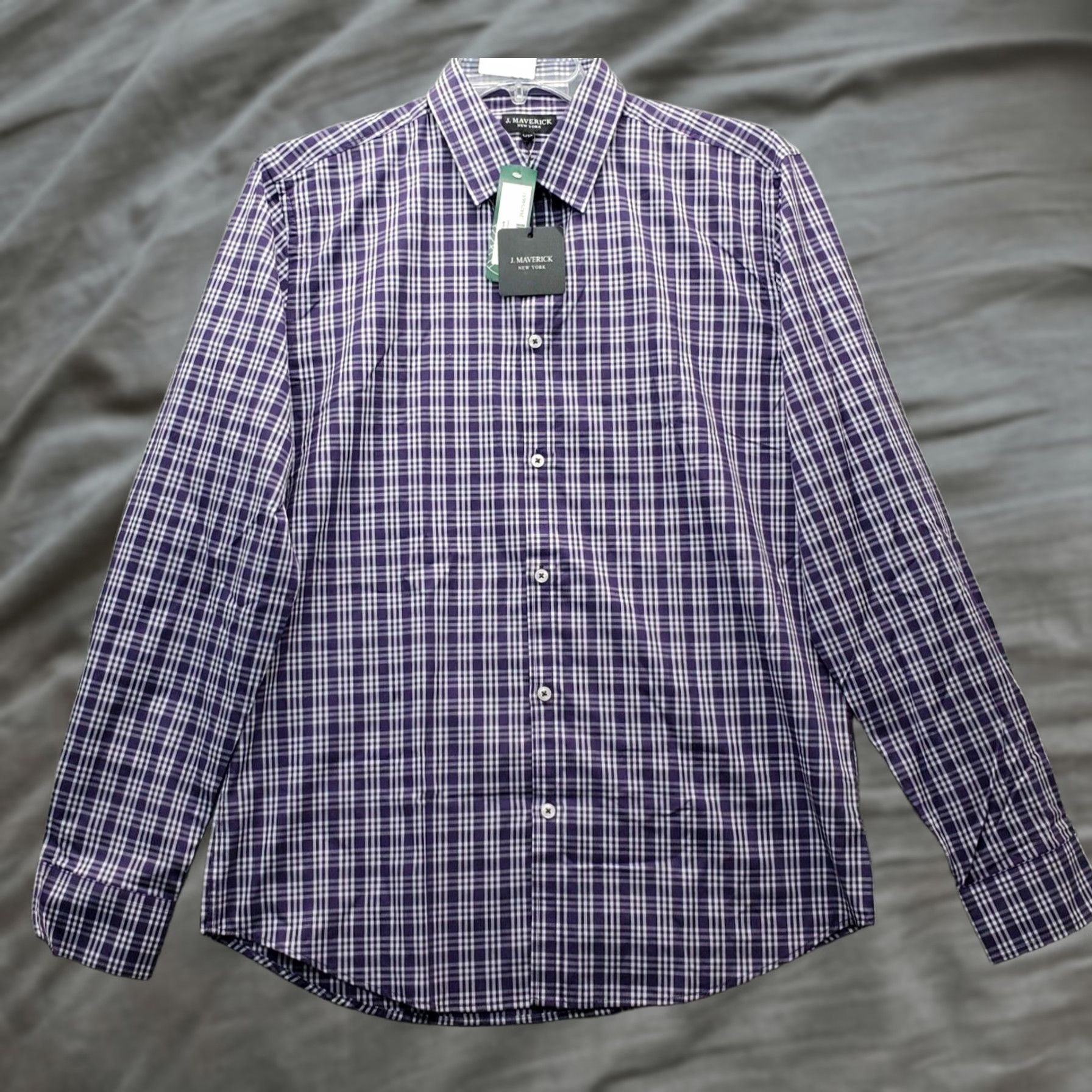 Vintage J. Maverick New York Casual Shirt Mens Large Multi Plaid Slim Fit Button Down Size US L / EU 52-54 / 3 - 1 Thumbnail