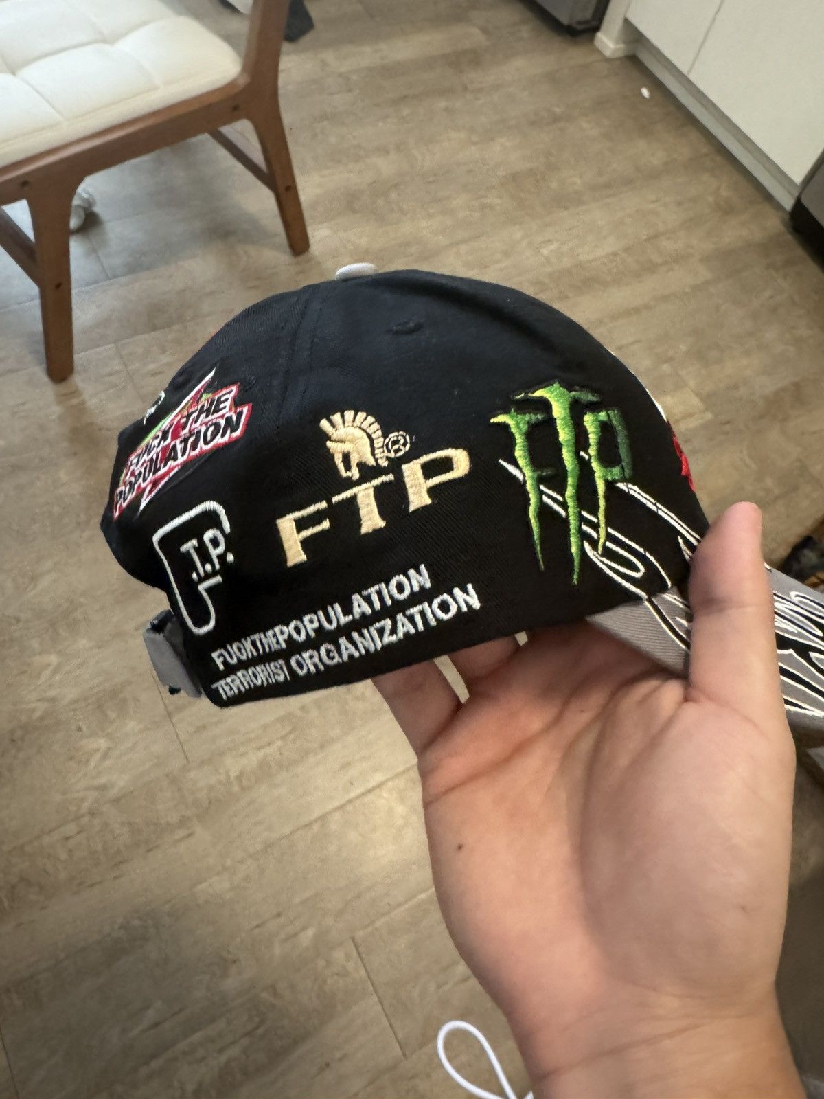 Fuck The Population FTP Raceway 6-Panel Size ONE SIZE - 3 Thumbnail
