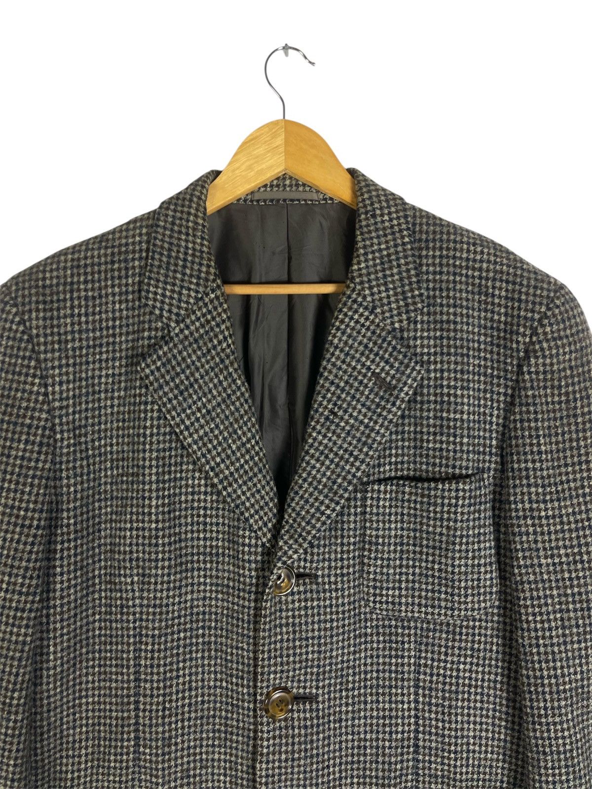 Comme des Garcons Homme Plus Comme des Garçons Homme Plus Houndstooth Wool Blazer Jacket Size US M / EU 48-50 / 2 - 5 Thumbnail