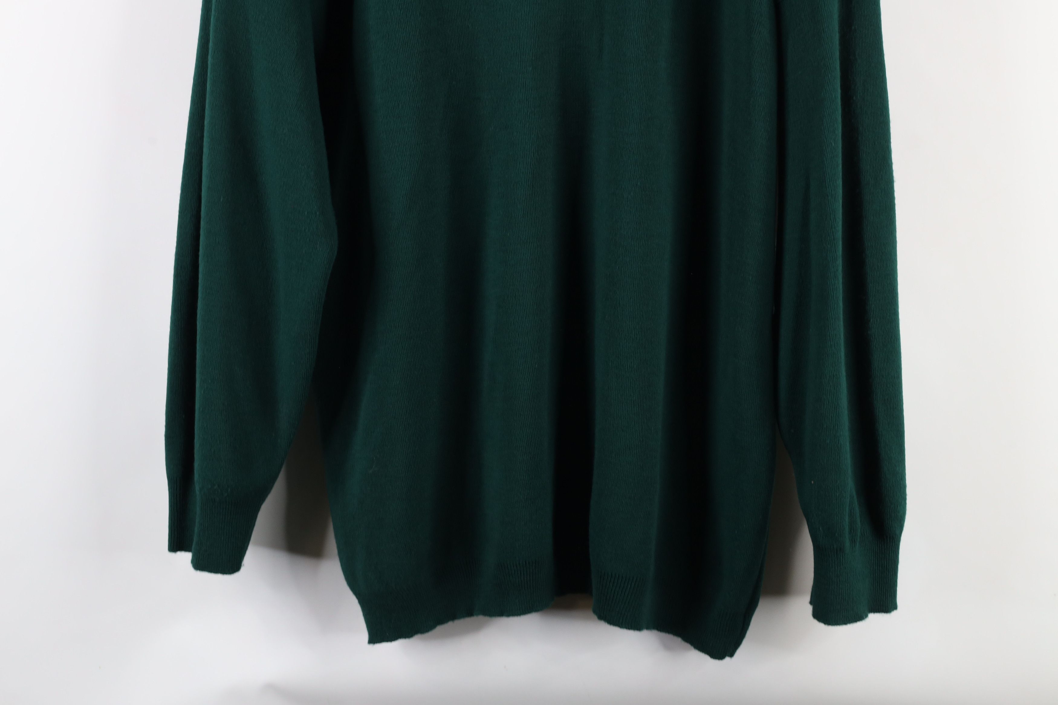 Orvis × Vintage Vintage 90s Orvis Knit Mock Neck Sweater Green Acrylic USA Size XL / US 12-14 / IT 48-50 - 3 Thumbnail