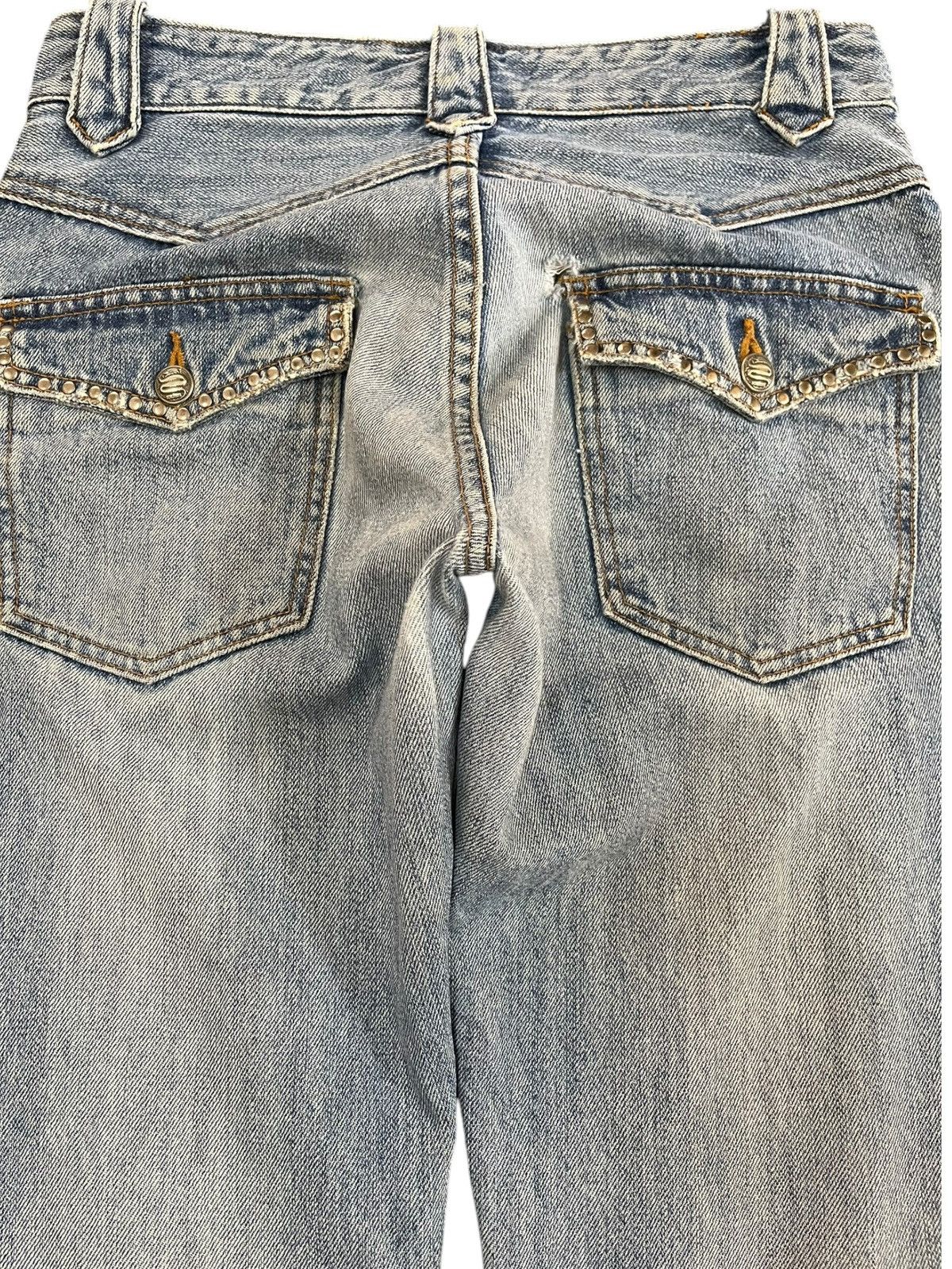 Hysteric Glamour Vintage Schlussel Snake Studded Distressed Denim Size US 30 / EU 46 - 8 Thumbnail