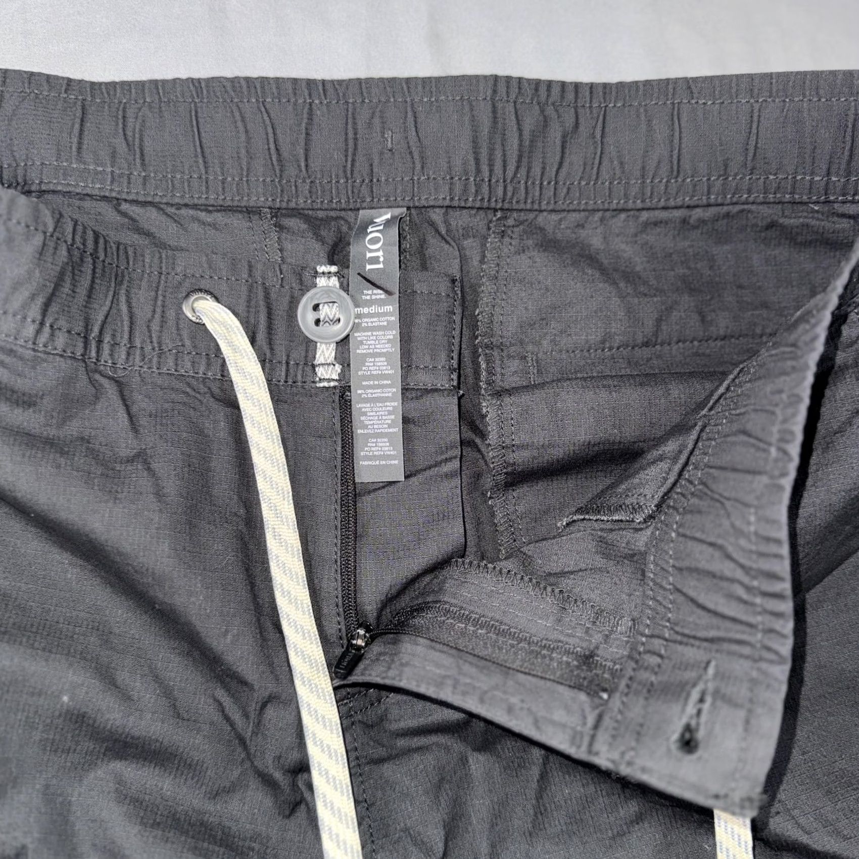 Vuori Vuori Pants Mens M Gray Lightweight Elastic Waist Zip Pocket Hiking Khakis Size US 31 - 3 Thumbnail