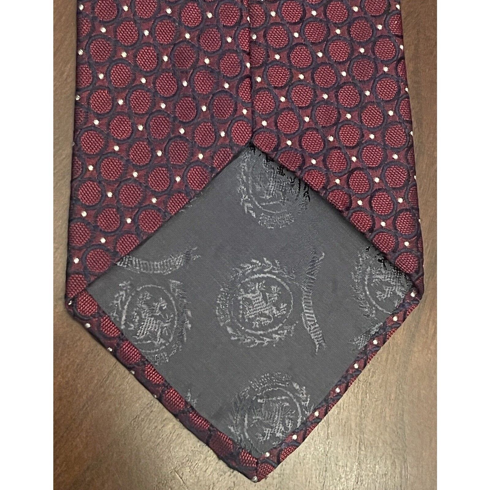 Tommy Hilfiger Tommy Hilfiger Burgundy Blue 100% Imported Silk Made In USA Size ONE SIZE - 2 Thumbnail