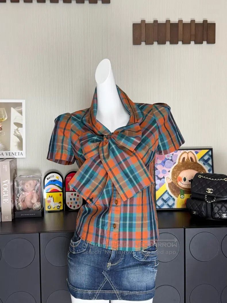 Vivienne Westwood Vivienne Westwood Bow Blouse Vintage Size S / US 4 / IT 40 - 1 Thumbnail