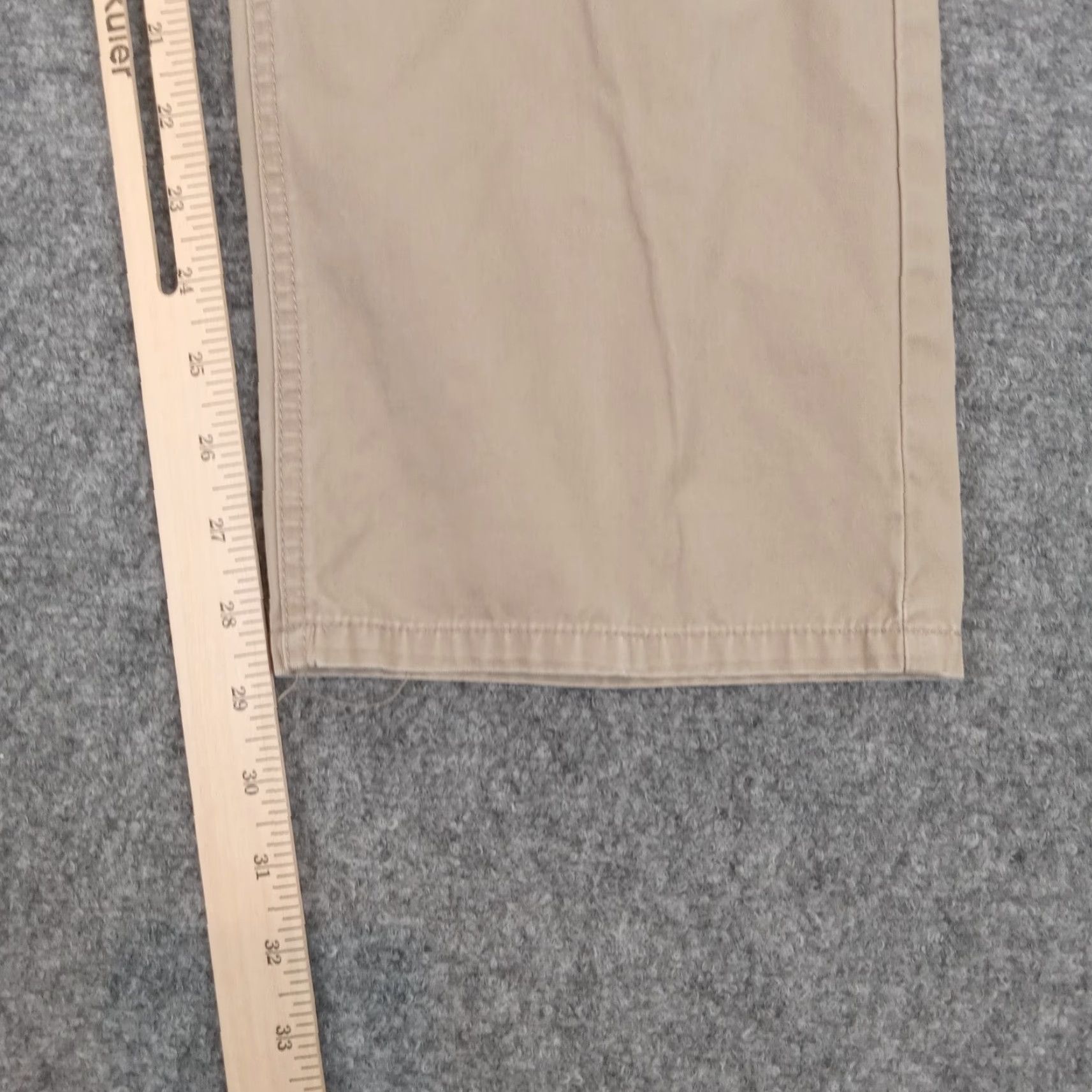 Tallia Tallia Mens Beige Chino Straight Fit Pants 38x30 Flat Front Casual Size US 38 / EU 54 - 3 Thumbnail