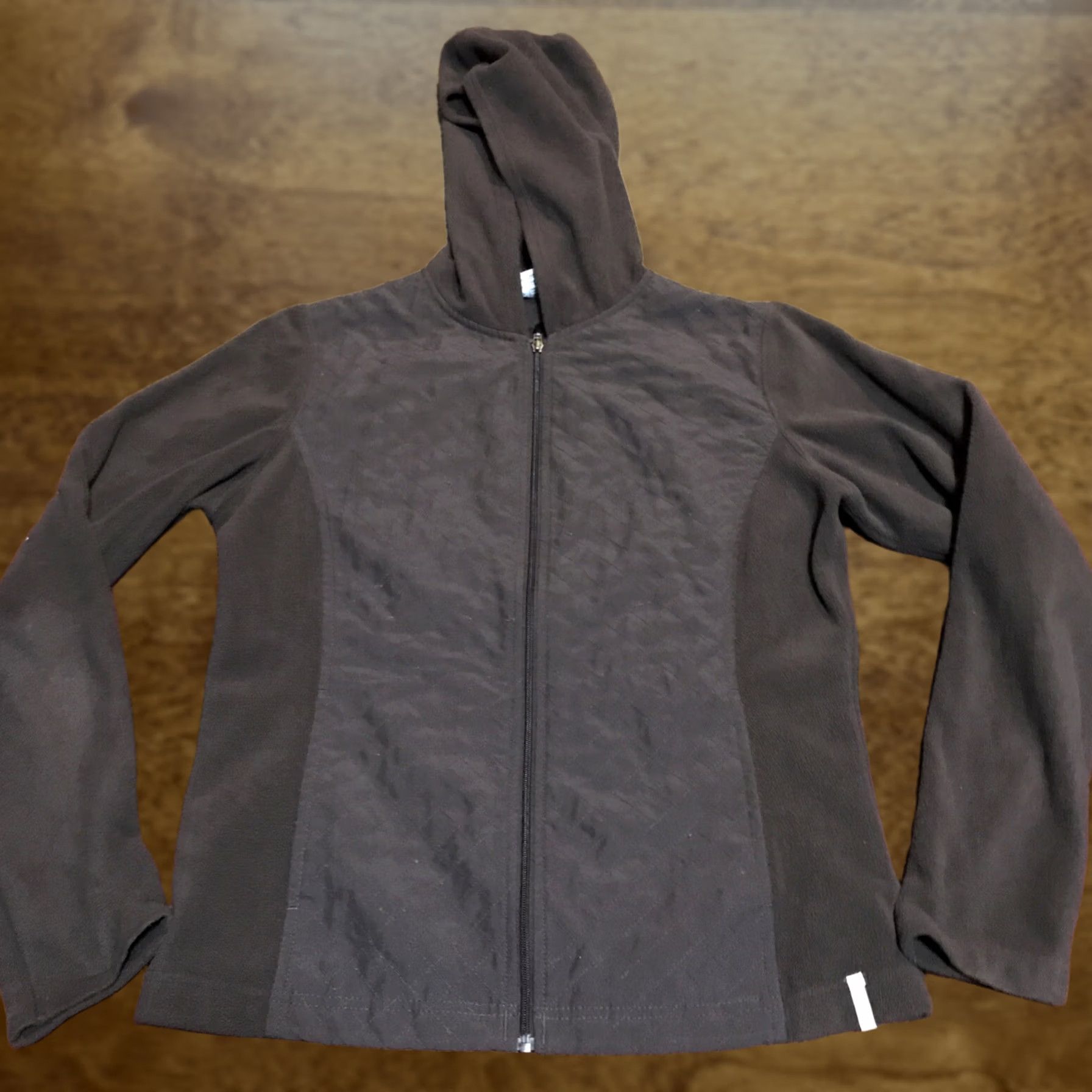Vintage Columbia Womens S Brown Full Zip Hooded Jacket Polyester Fleece Outdoor Casual Short Regular Size S Womens Mens Size S / US 4 / IT 40 - 1 Thumbnail