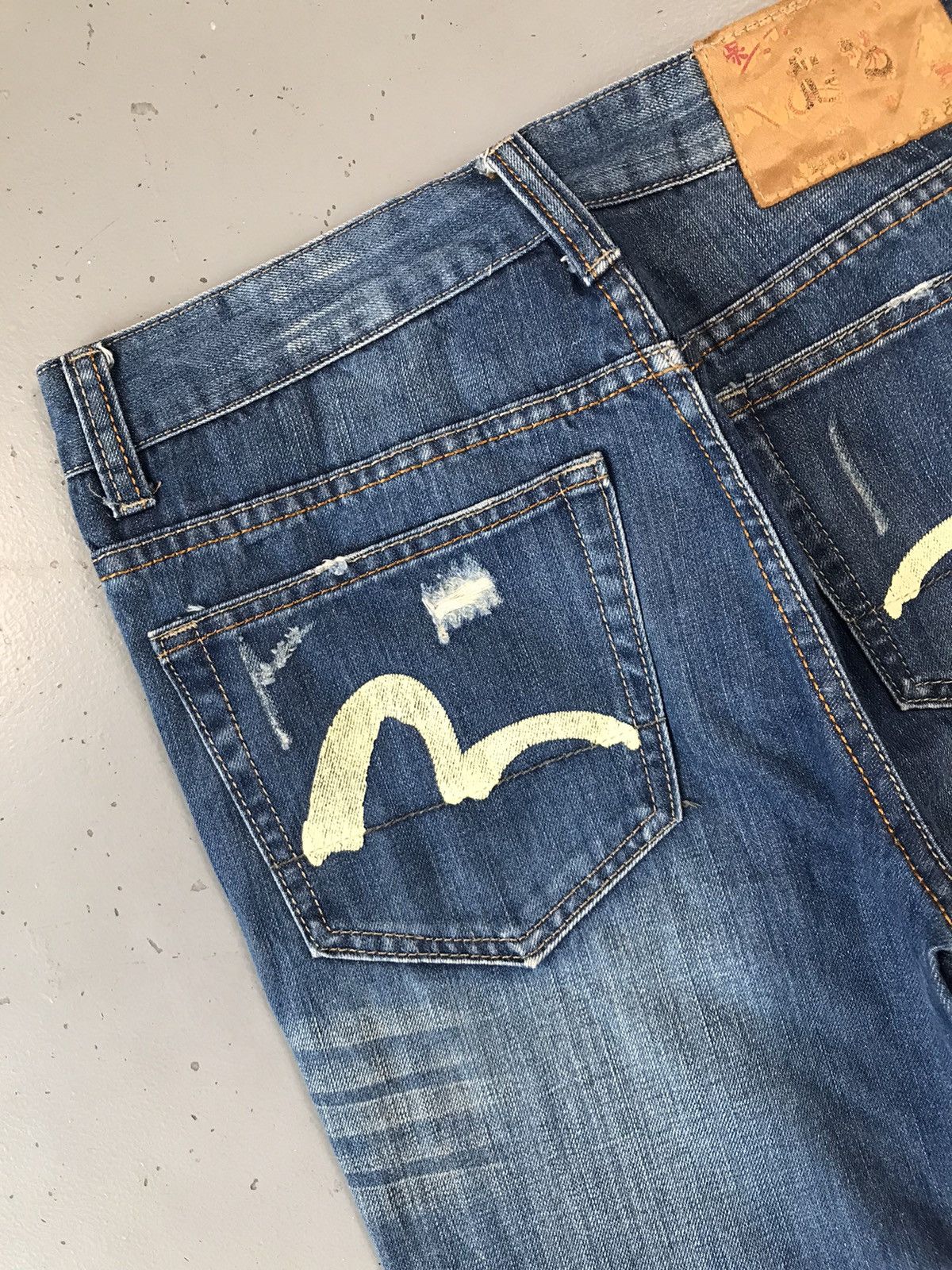 Japanese Brand Vintage Evisu inspired crazy print seagull denim Size US 31 - 13 Thumbnail