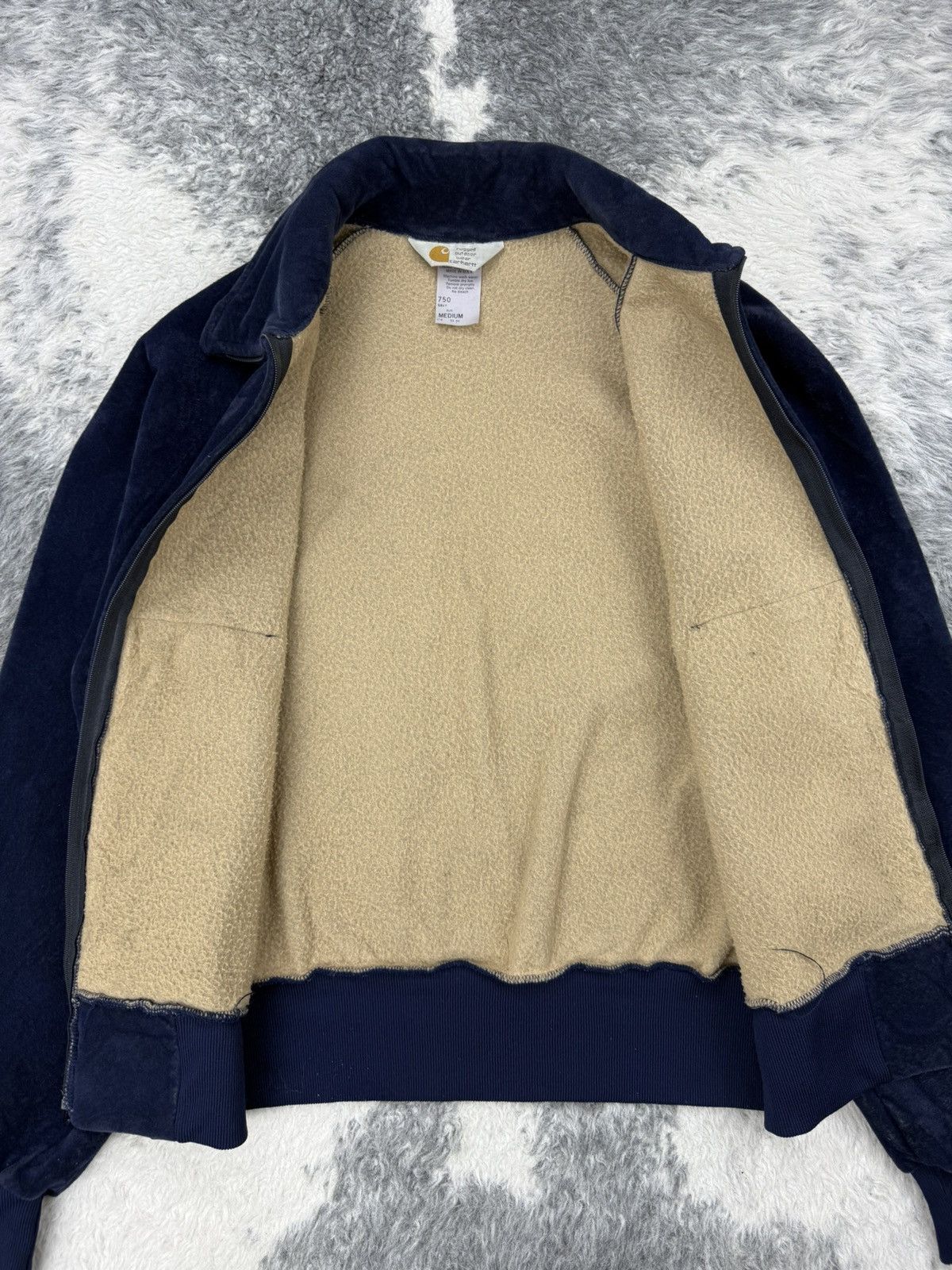 Carhartt Vintage RARE 70s CARHARTT Suede/Velvet TALON USA 🇺🇸 Zip Up Size US M / EU 48-50 / 2 - 2 Thumbnail