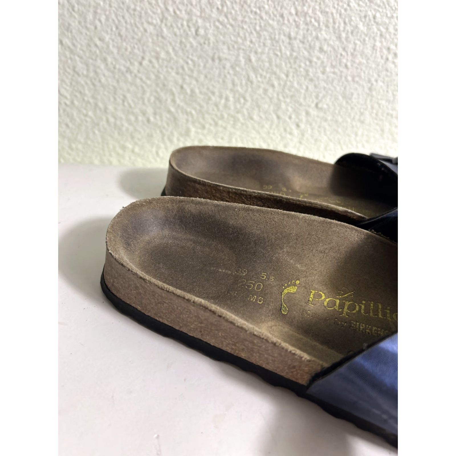 Birkenstock VINTAGE Birkenstock Papillio Navy Blue Slide Sandals Womens Size 8 Size US 8 / IT 38 - 3 Thumbnail