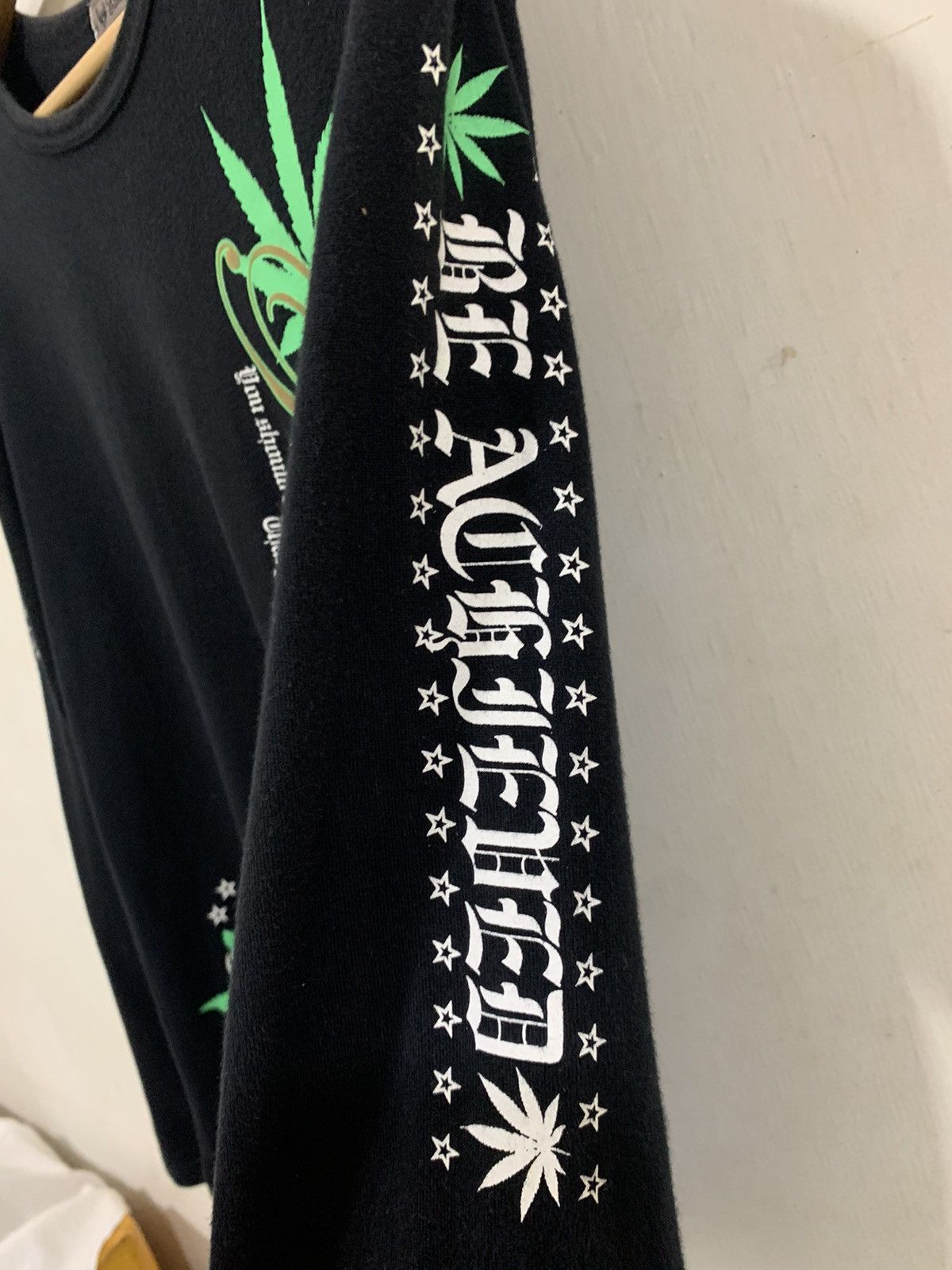 If Six Was Nine Peace Keeping Marijuana Printed Black L Size US L / EU 52-54 / 3 - 8 Thumbnail