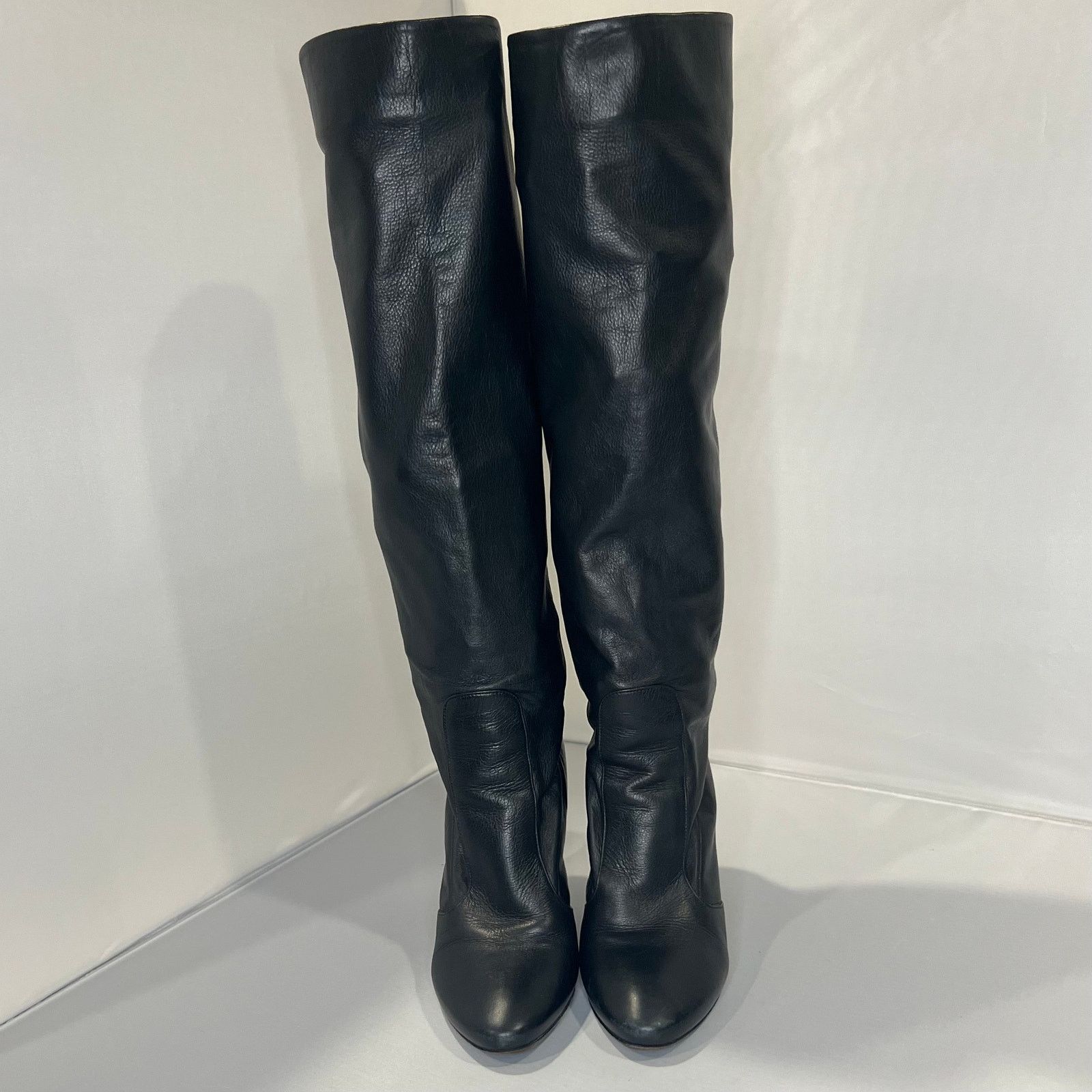 Jimmy Choo Jimmy Choo Women's Leather Knee High Boots Size 5.5 Size US 5.5 / IT 35.5 - 3 Thumbnail