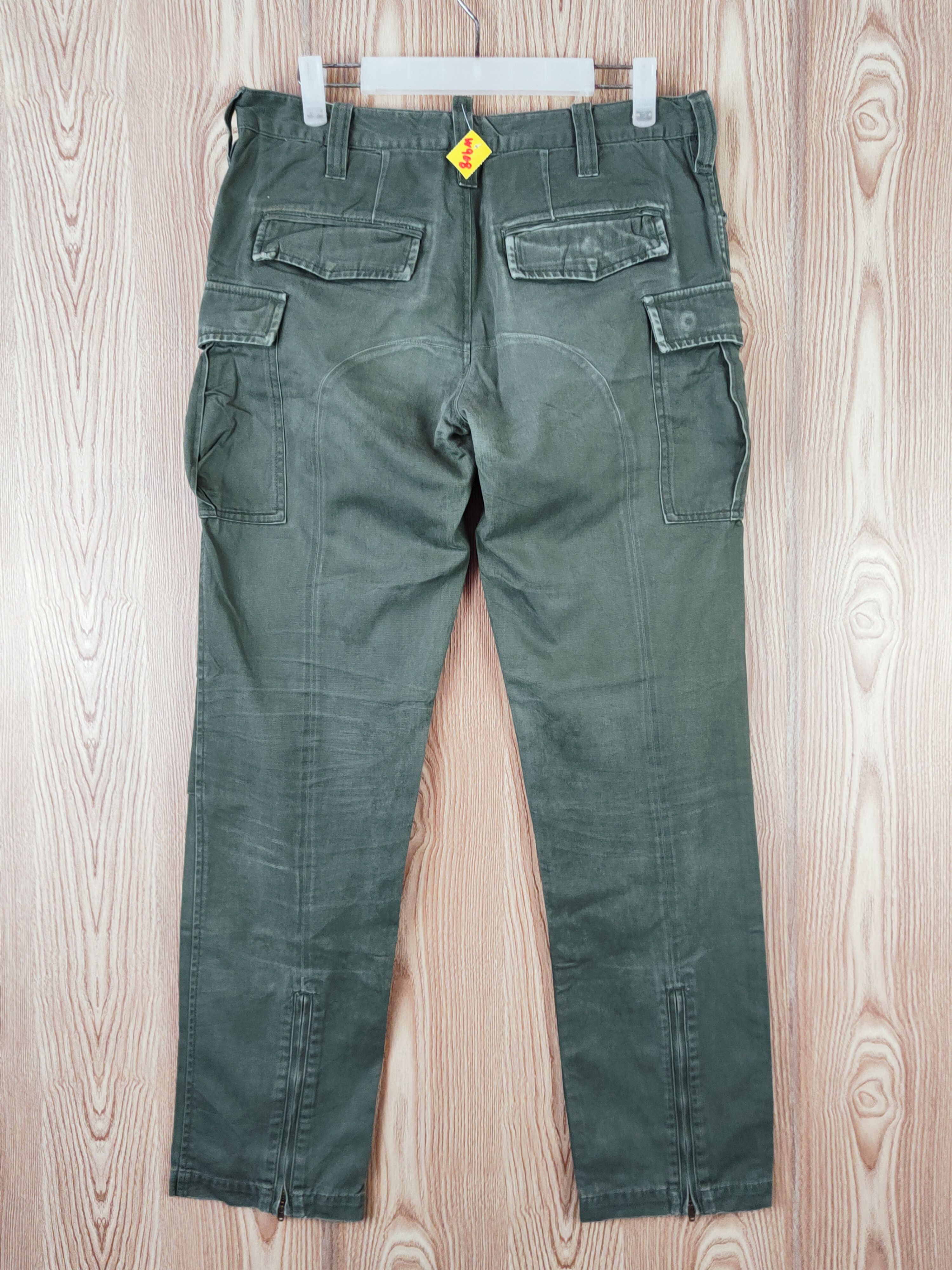 Japanese Brand Audienee Green Multipocket Tactical Cargo Pants #W908 Size US 31 - 7 Thumbnail