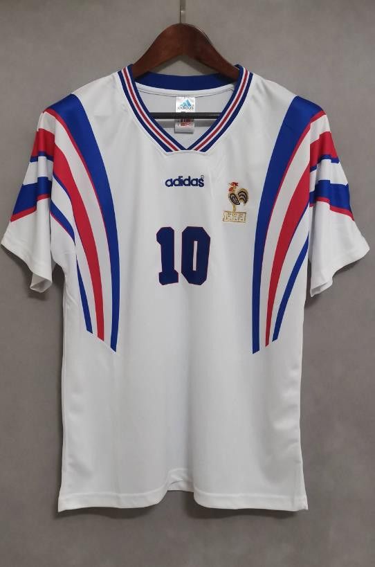 Nike 1996 France #10 Zidane Jersey XXL Away Size US XXL / EU 58 / 5 - 1 Thumbnail