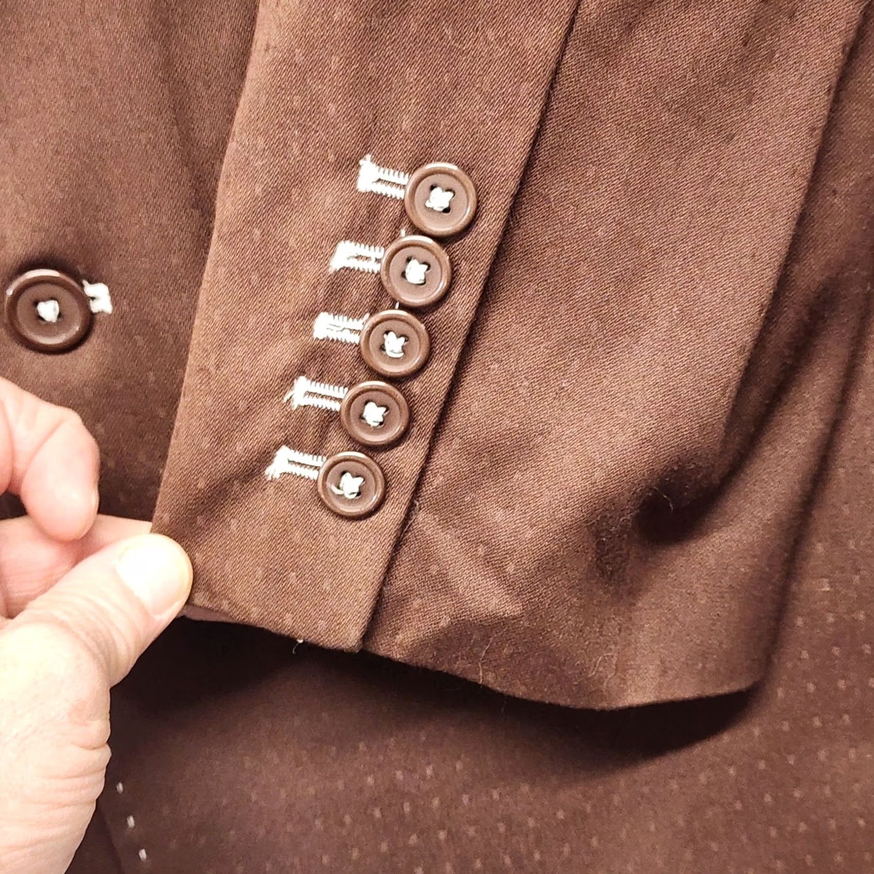 CHOCOOLATE VINTAGE J. Anthony Brown Blazer Jacket Sport Coat 42 Long Chocolate Western Blazer Men Mens Size 42R - 7 Thumbnail