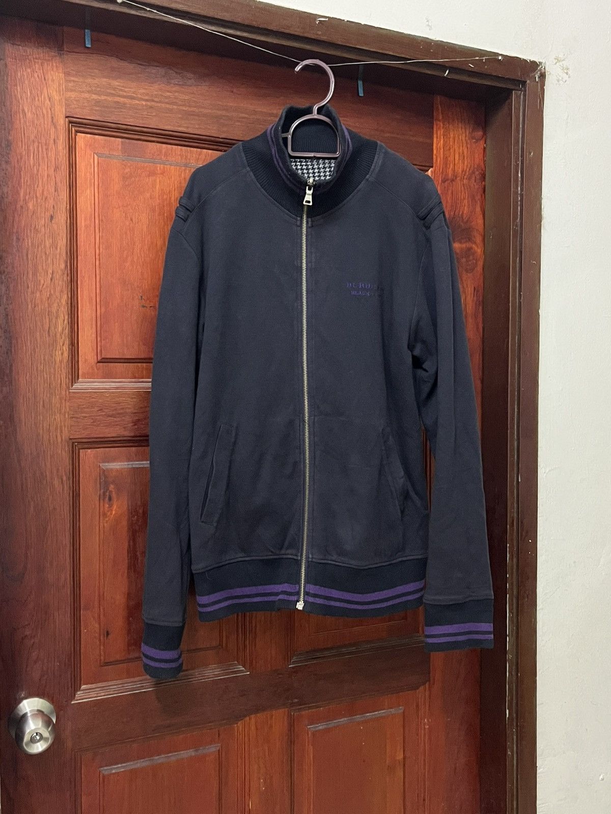 Burberry BURBERRY BLACK LABEL REVERSIBLE HOUNDSTOOTH TRACK JACKET Size US M / EU 48-50 / 2 - 3 Thumbnail
