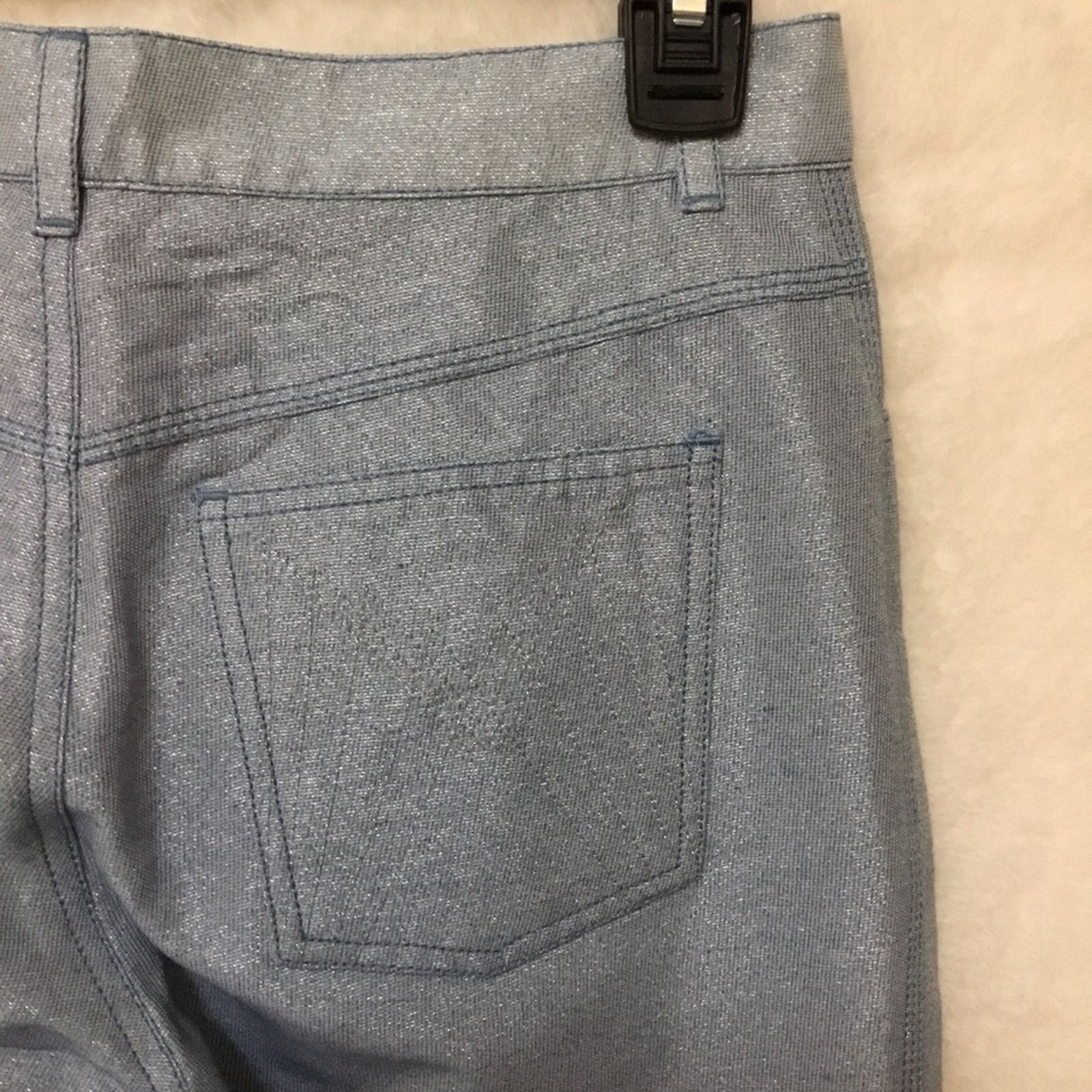 Marc Jacobs Marc Jacobs Blue Sequined Slim-Fit Jeans Size 27" / US 4 / IT 40 - 10 Thumbnail