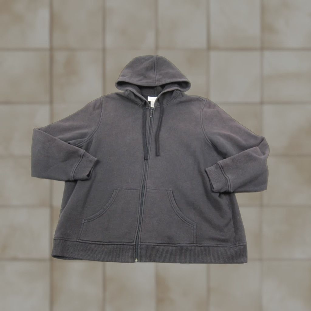Vintage VINTAGE Studio Works Hoodie Womens 1X Black Full Zip Fleece Sweatshirt - Boxy, Logo, Hooded, Pockets, 90s, Winter, Fall, Activewear Womens Size XL / US 12-14 / IT 48-50 - 1 Thumbnail