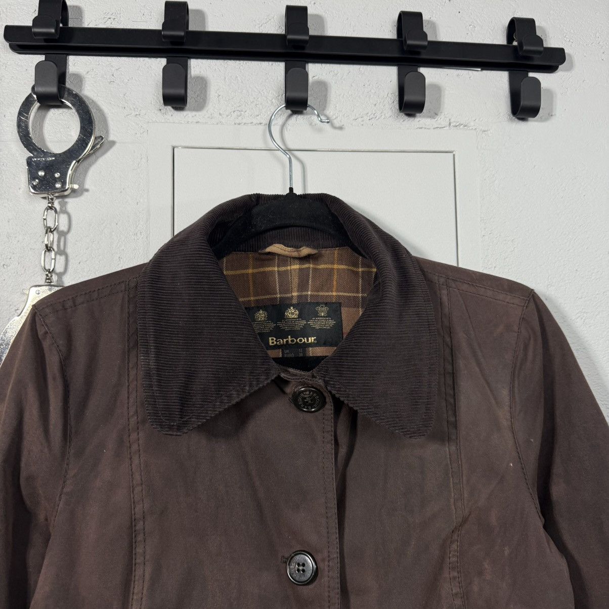 Barbour Vintage Barbour Waxed Trench Coat Jacket Size XS / US 0-2 / IT 36-38 - 4 Thumbnail