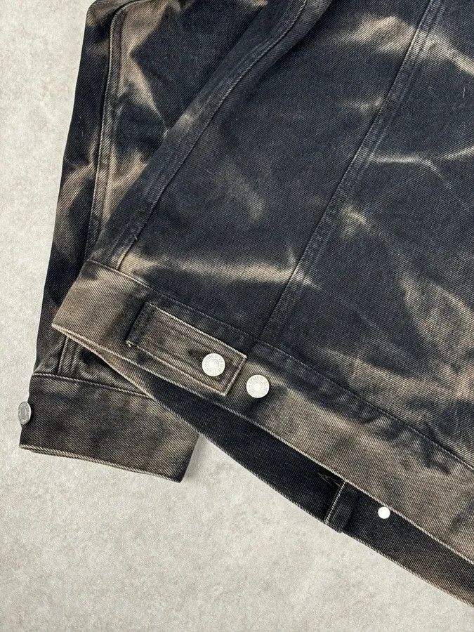 Dries Van Noten Dries Van Noten Grey Cotton Acid Wash Denim Jacket Size US L / EU 52-54 / 3 - 9 Thumbnail