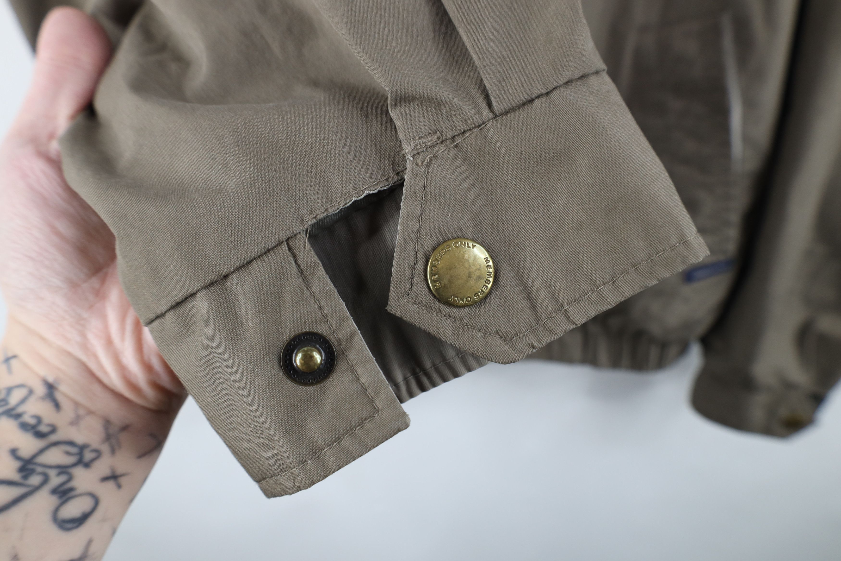 Vintage Vintage 90s Members Only Full Zip Windbreaker Bomber Jacket Size US L / EU 52-54 / 3 - 8 Thumbnail