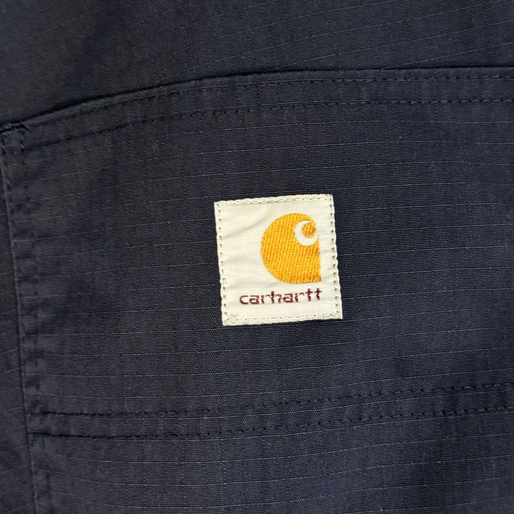 Carhartt Carhartt Pants Mens 34x29 Navy Relaxed Fit Ripstop Utility Work Zipper Broken Pockets Logo Cargo Straight Crewed: 34x29 Size US 34 / EU 50 - 7 Thumbnail