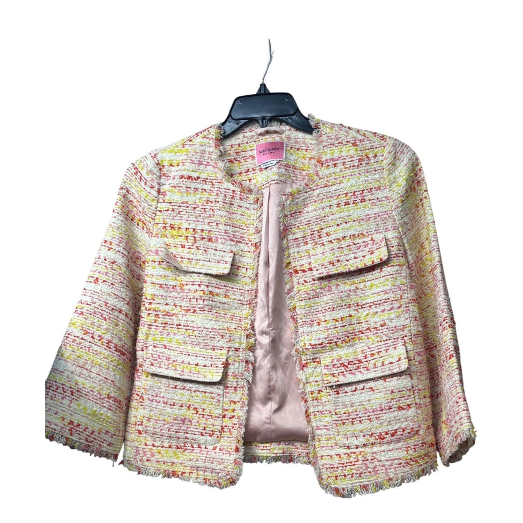 Kate Spade Kate Spade New York Multi Tweed Jacket, Size 4, Size S / US 4 / IT 40 - 4 Thumbnail