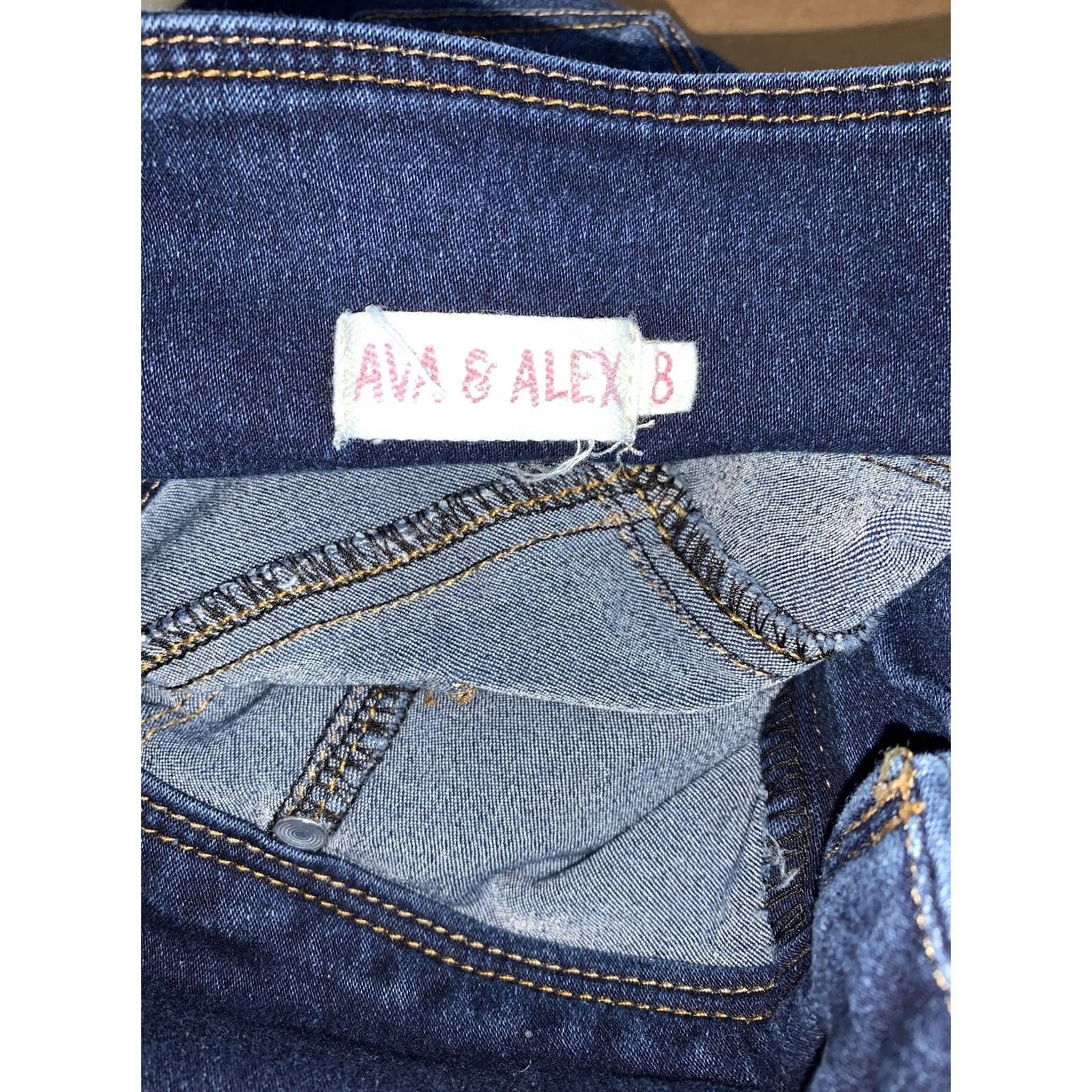 Vintage Ava & Alex High Rise Dark Wash Stretch Skinny Jeans Women’s SZ 8-4925 Size 30" / US 8 / IT 44 - 7 Thumbnail