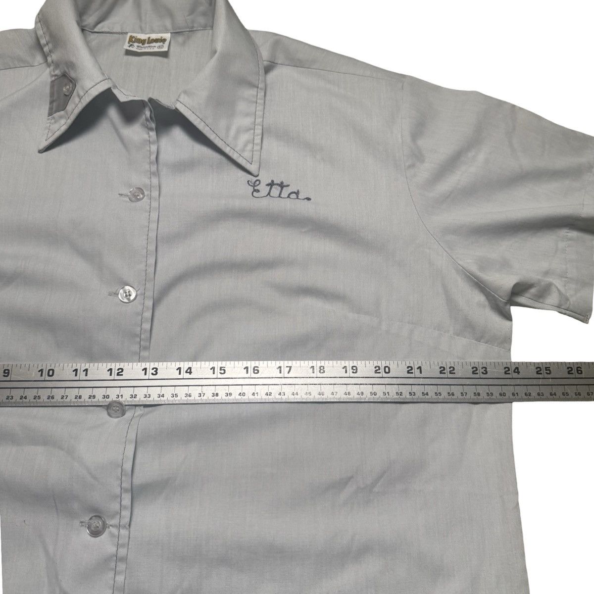 Other Vintage 80s’s Chain Stitch Bowling Shirt Champions Etta 42 Size L / US 10 / IT 46 - 4 Thumbnail