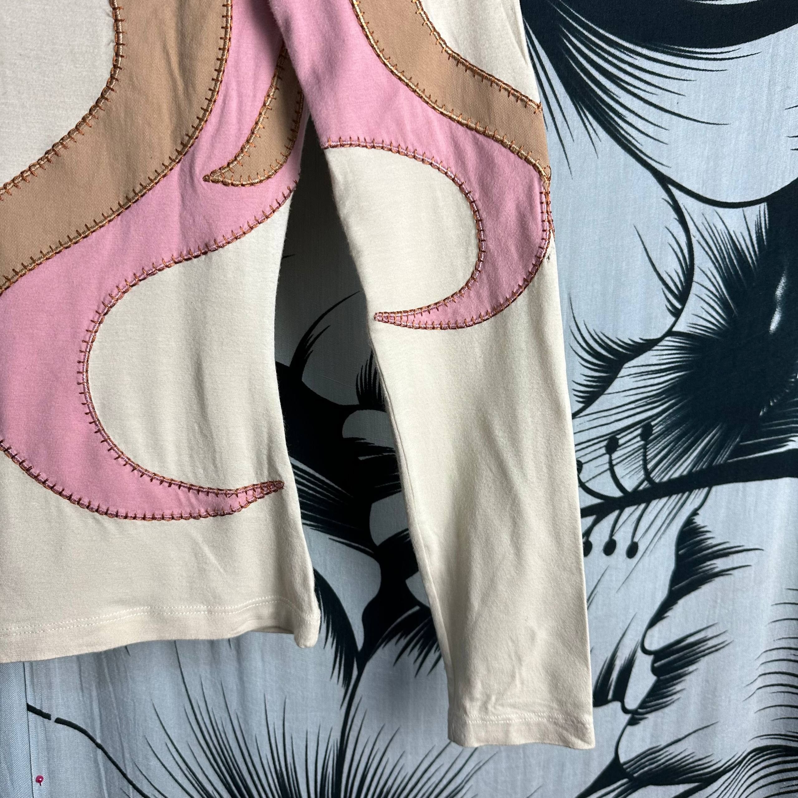 Moschino Moschino Jeans Iconic Heart Swirls Top Size S / US 4 / IT 40 - 8 Thumbnail