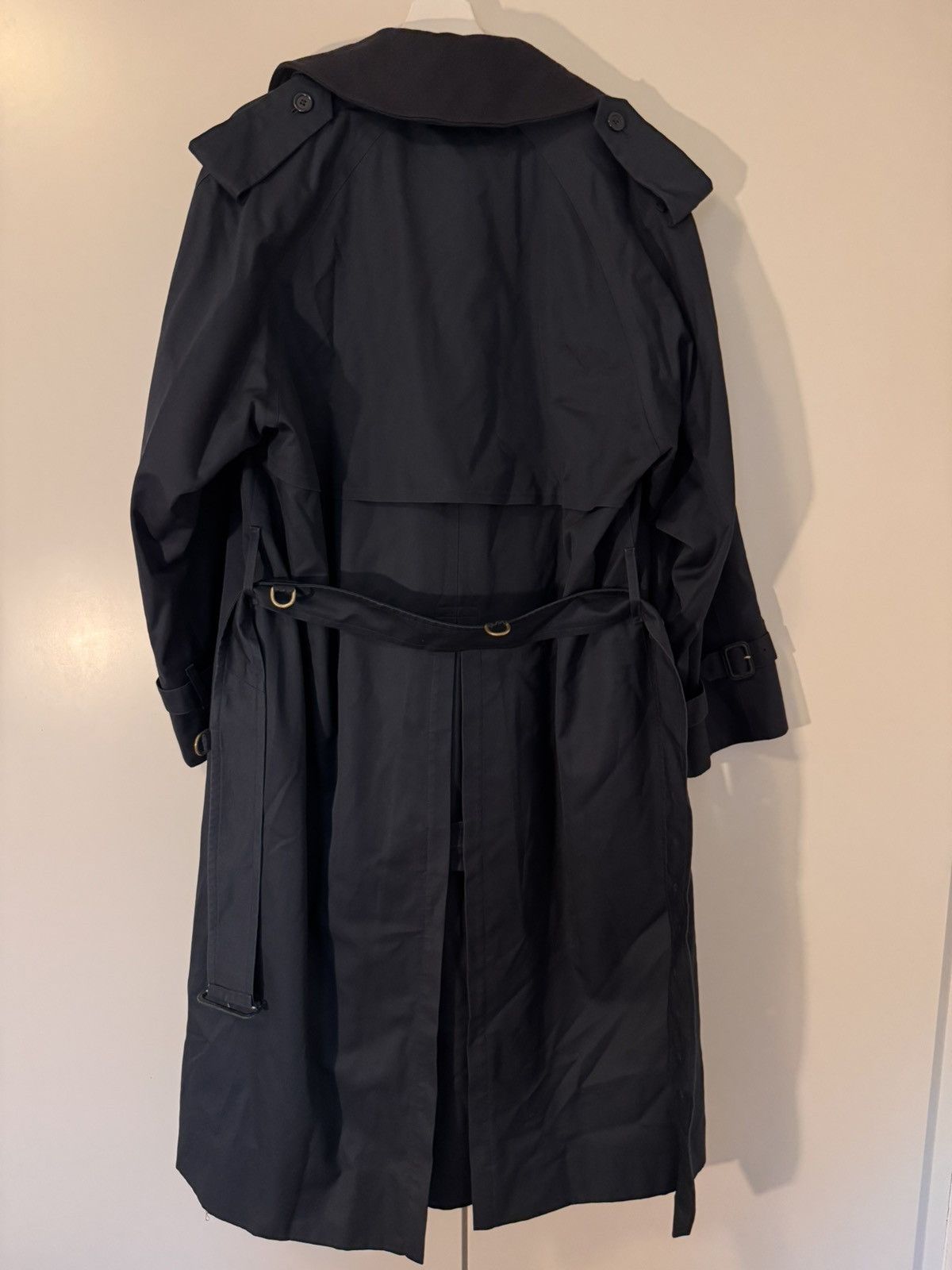 Burberry Classic Vintage Burberrys' Navy Trench Coat Size US M / EU 48-50 / 2 - 2 Thumbnail