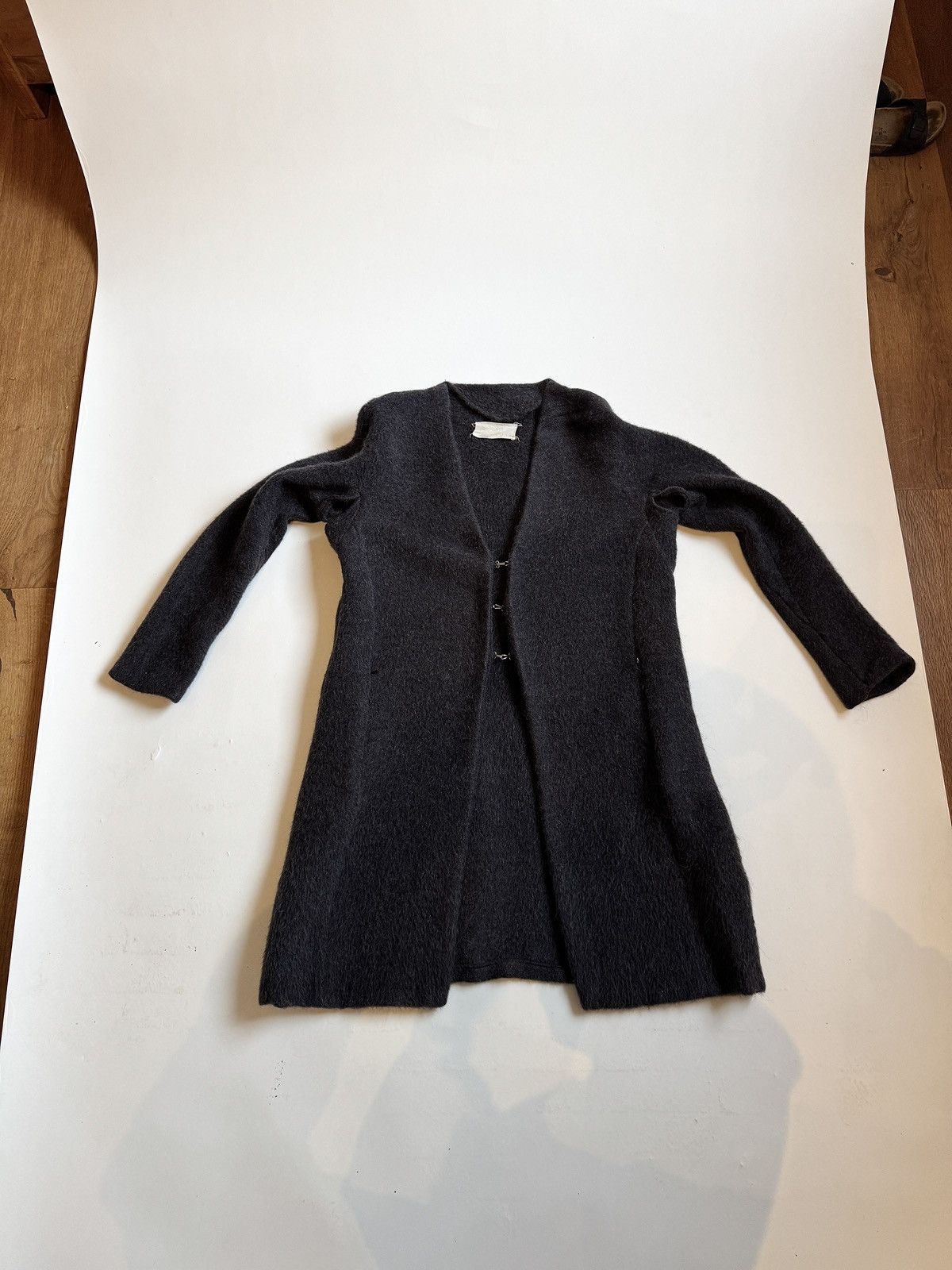 Maison Margiela FW1991 Metal Hook Mohair Coat Open Armpits and Zipped Vents Size L / US 10 / IT 46 - 2 Thumbnail