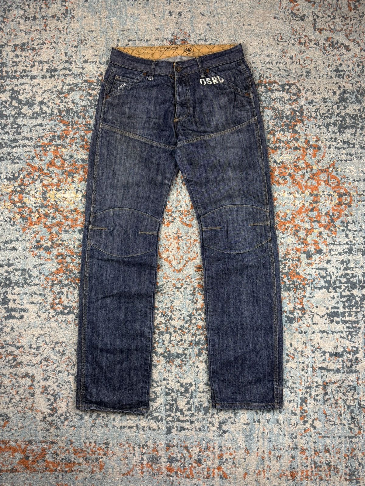 G-Star × Japanese Brand Vintage Y2K G-Star RAW radar biker denim jeans Size US 31 - 1 Thumbnail