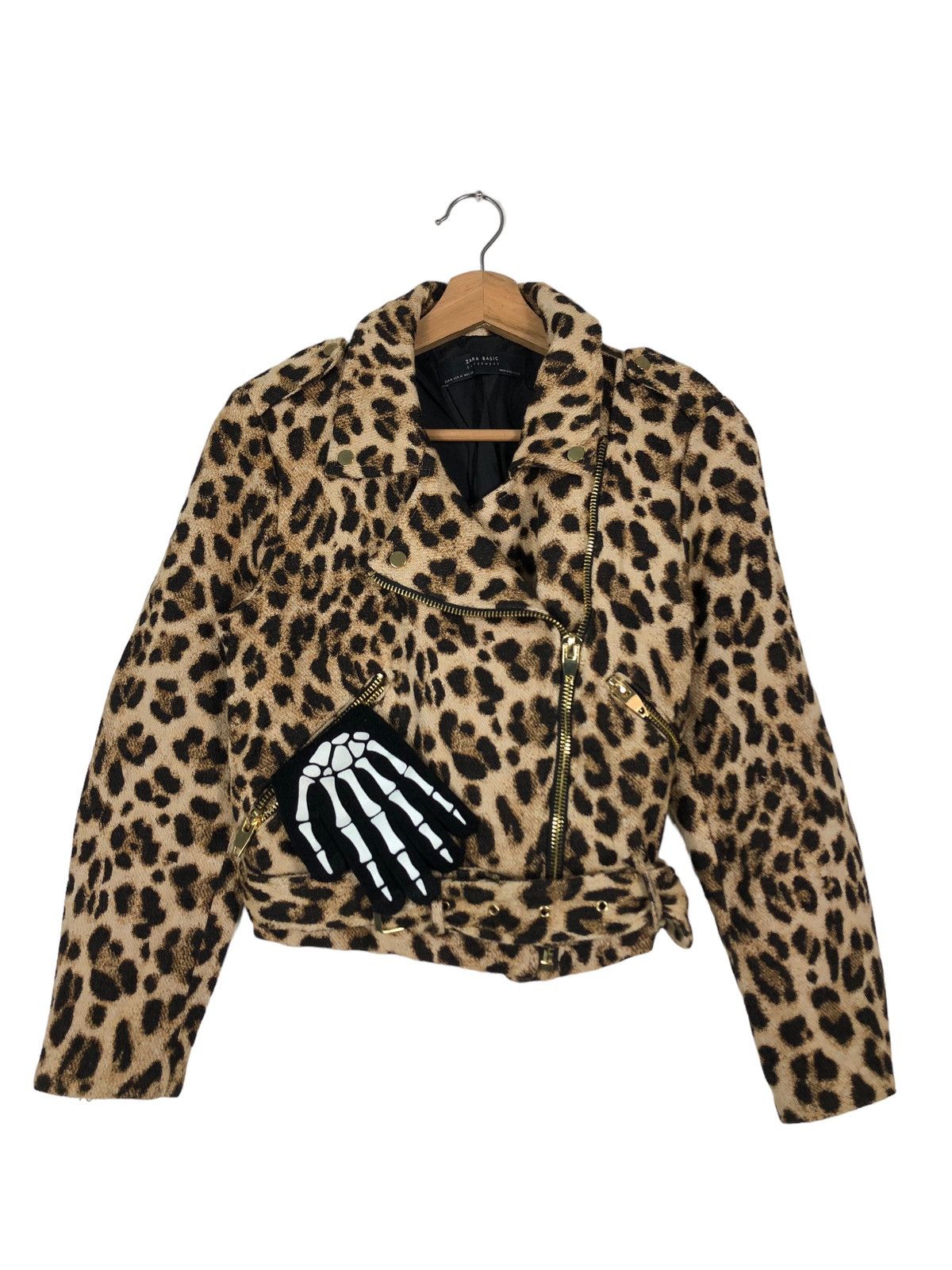 Hysteric Glamour 🔥Double Breast Biker Jacket Leopard Dot Design Zara Japan Size US M / EU 48-50 / 2 - 1 Thumbnail